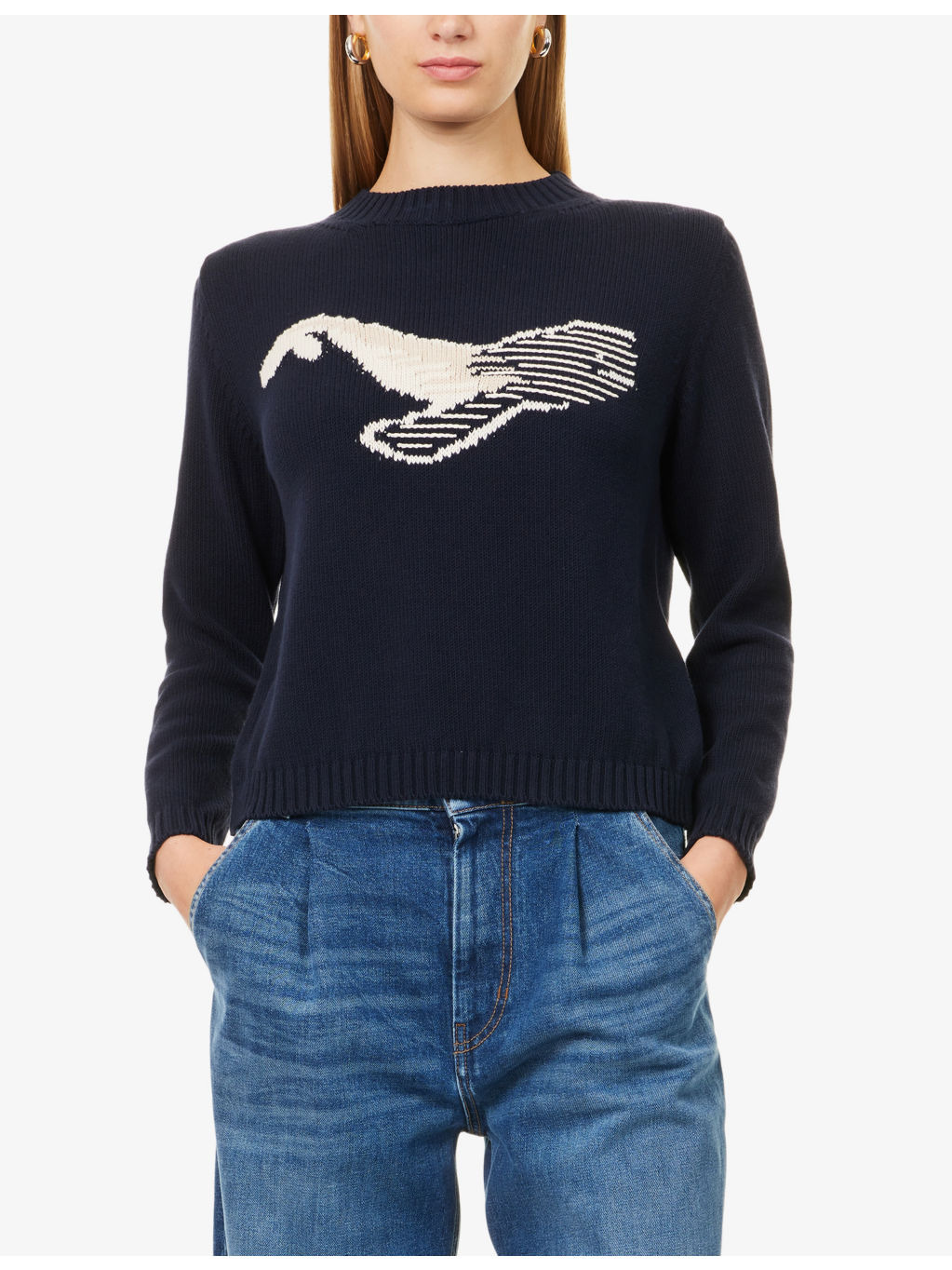 Nespola Round-Neck Cotton-Blend Jumper - 3