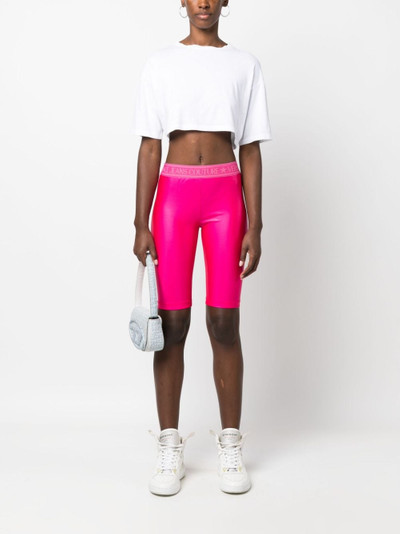 VERSACE JEANS COUTURE logo-waistband short leggings outlook
