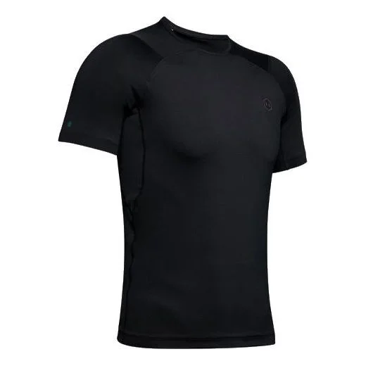 Men's Under Armour RUSH HeatGear Short Sleeve Black 1353449-001 - 1