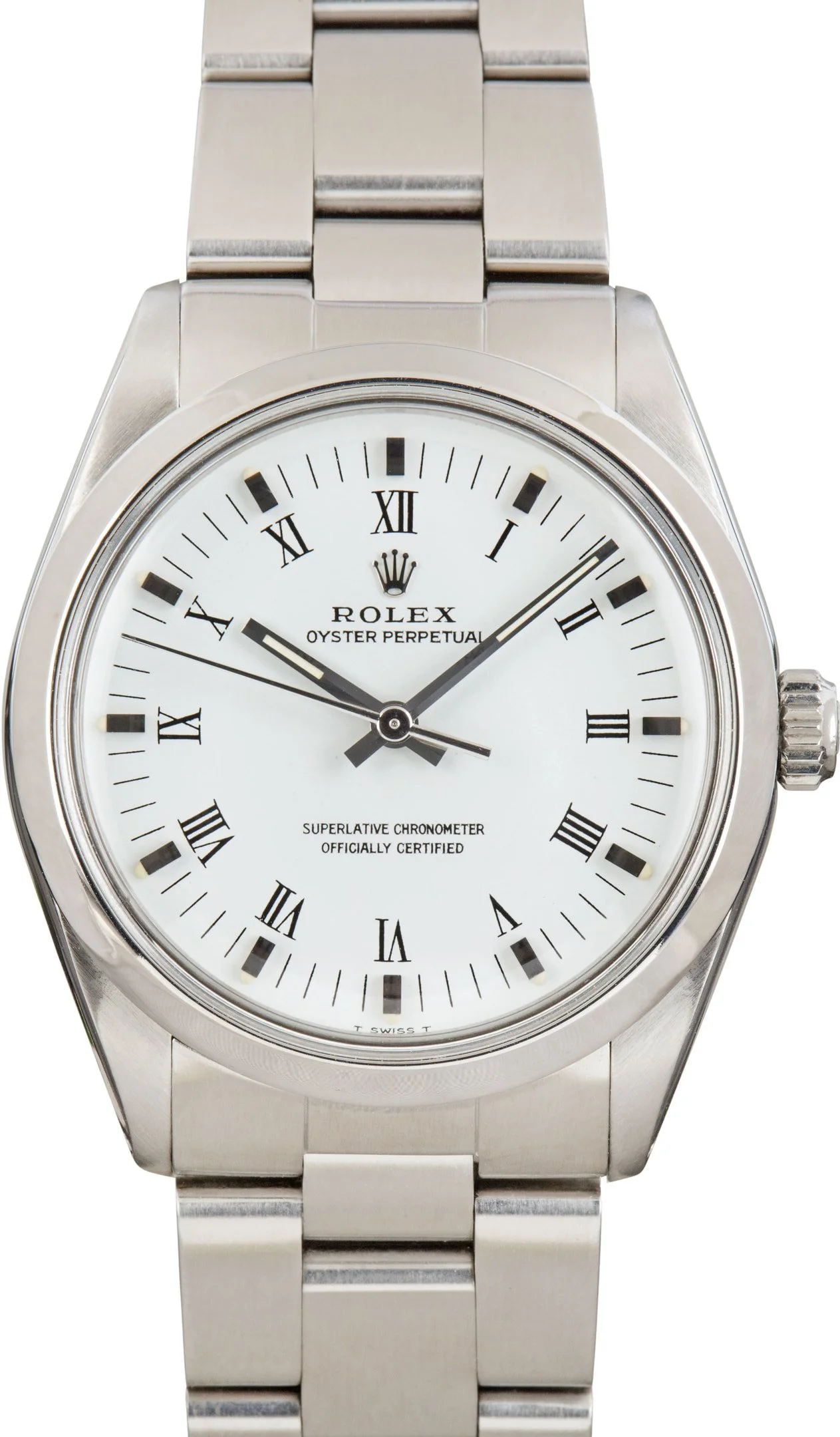 Vintage Rolex Oyster Perpetual Ref 1002 White Roman Dial - 1