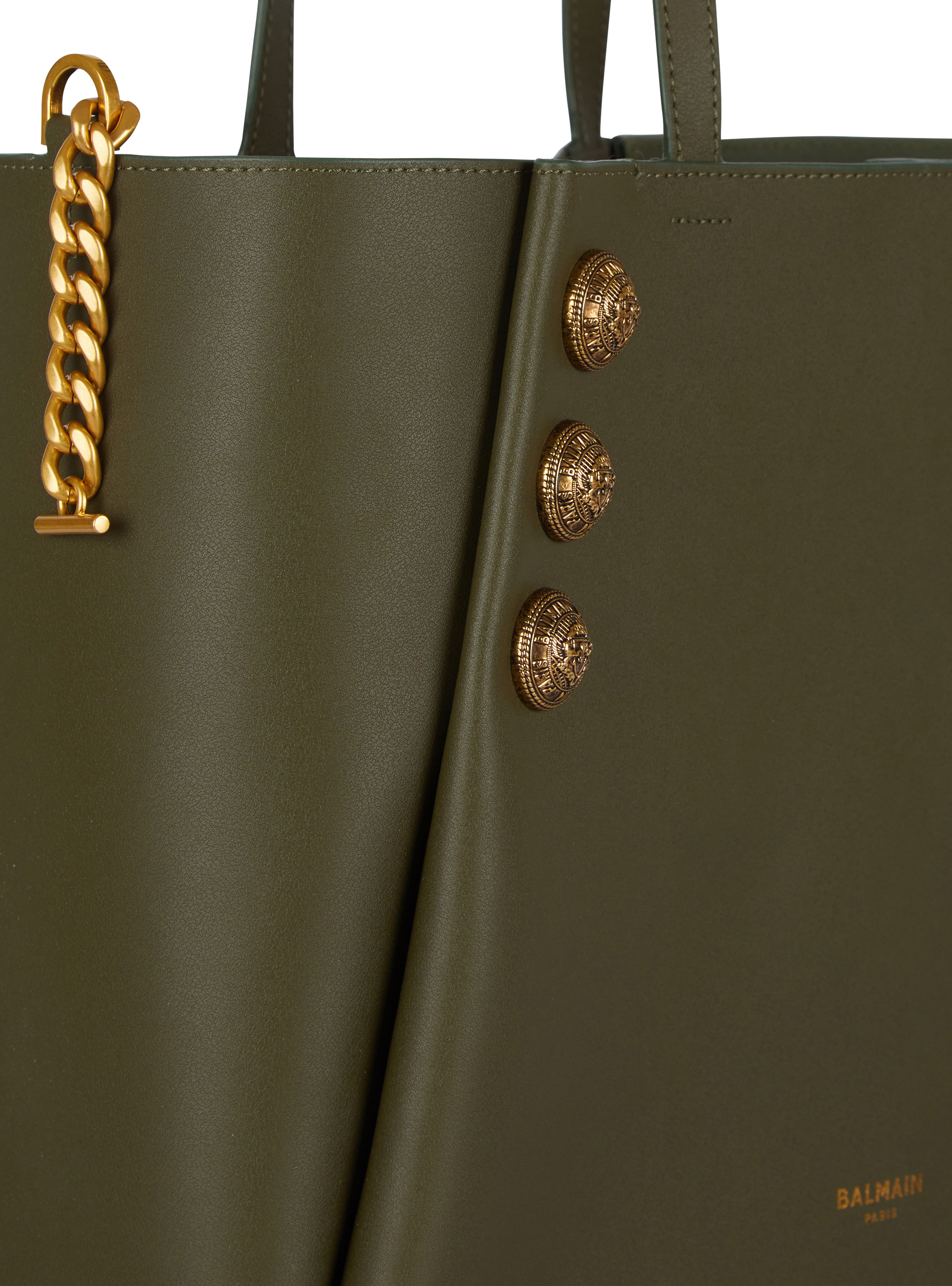Emblème leather tote bag - 6