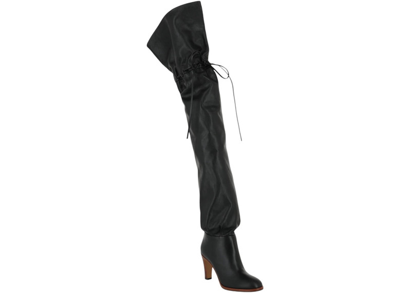 GUCCI Gucci Deauville Cinched Over-the-Knee Boots Black (Women's) outlook