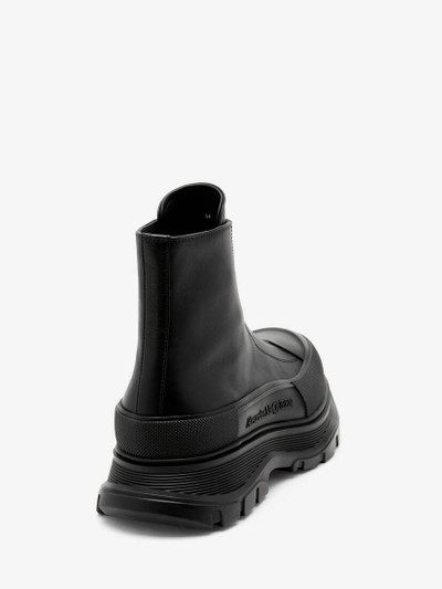 Alexander McQueen Men's Tread Slick Zip Boot in Black outlook