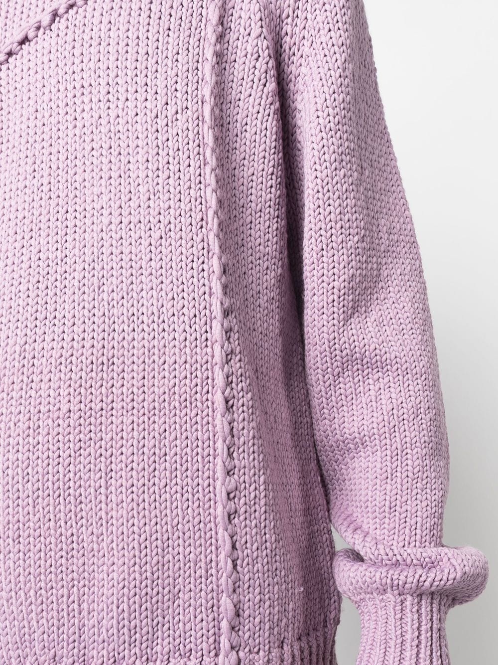 seamed knitted jumper - 5