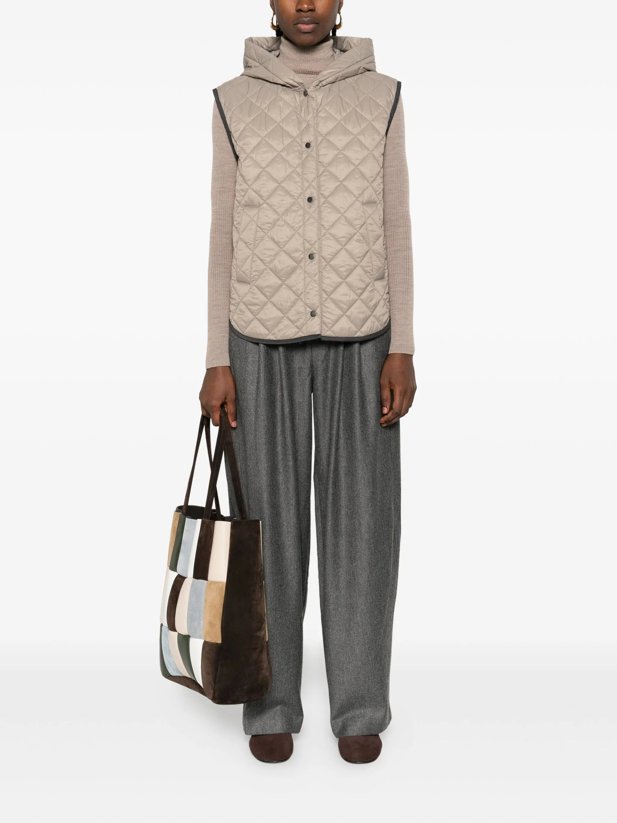 Brunello Cucinelli Quilted Hooded Gilet - 5