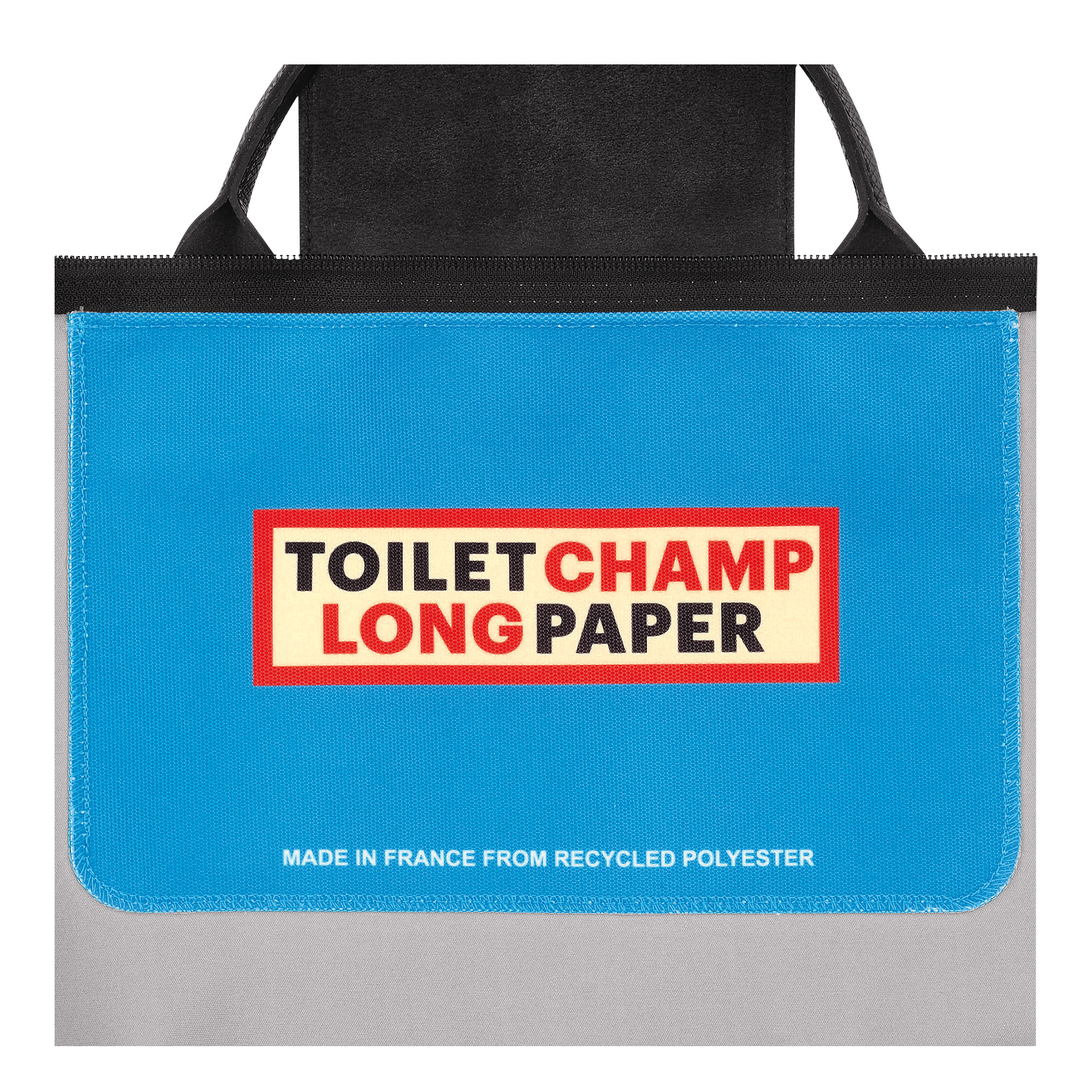 Longchamp x ToiletPaper S Travel bag Blue - Canvas - 5