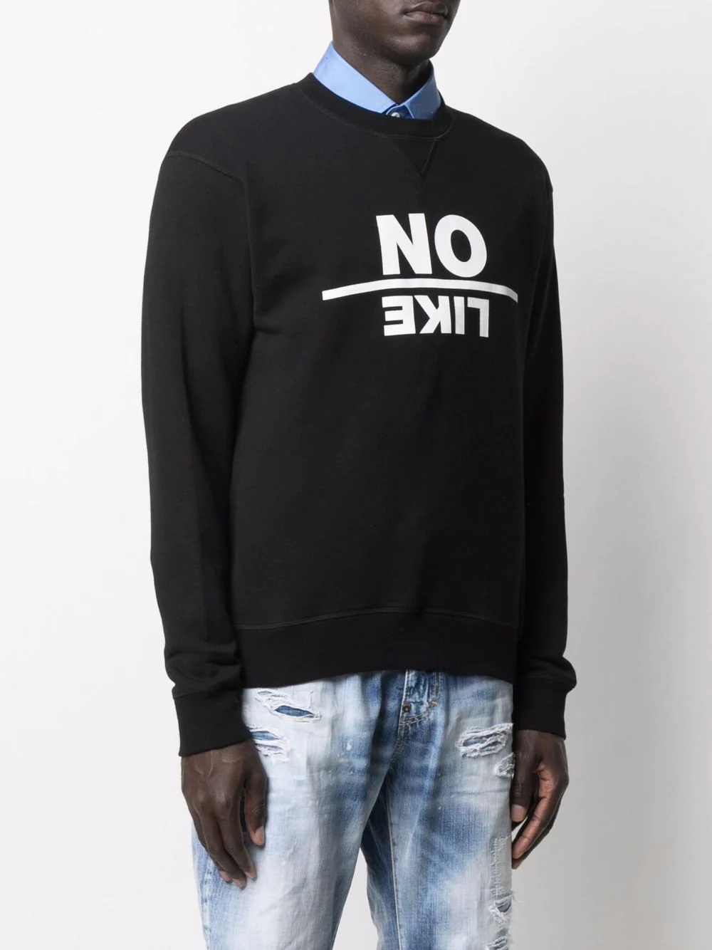 slogan-print sweatshirt - 3