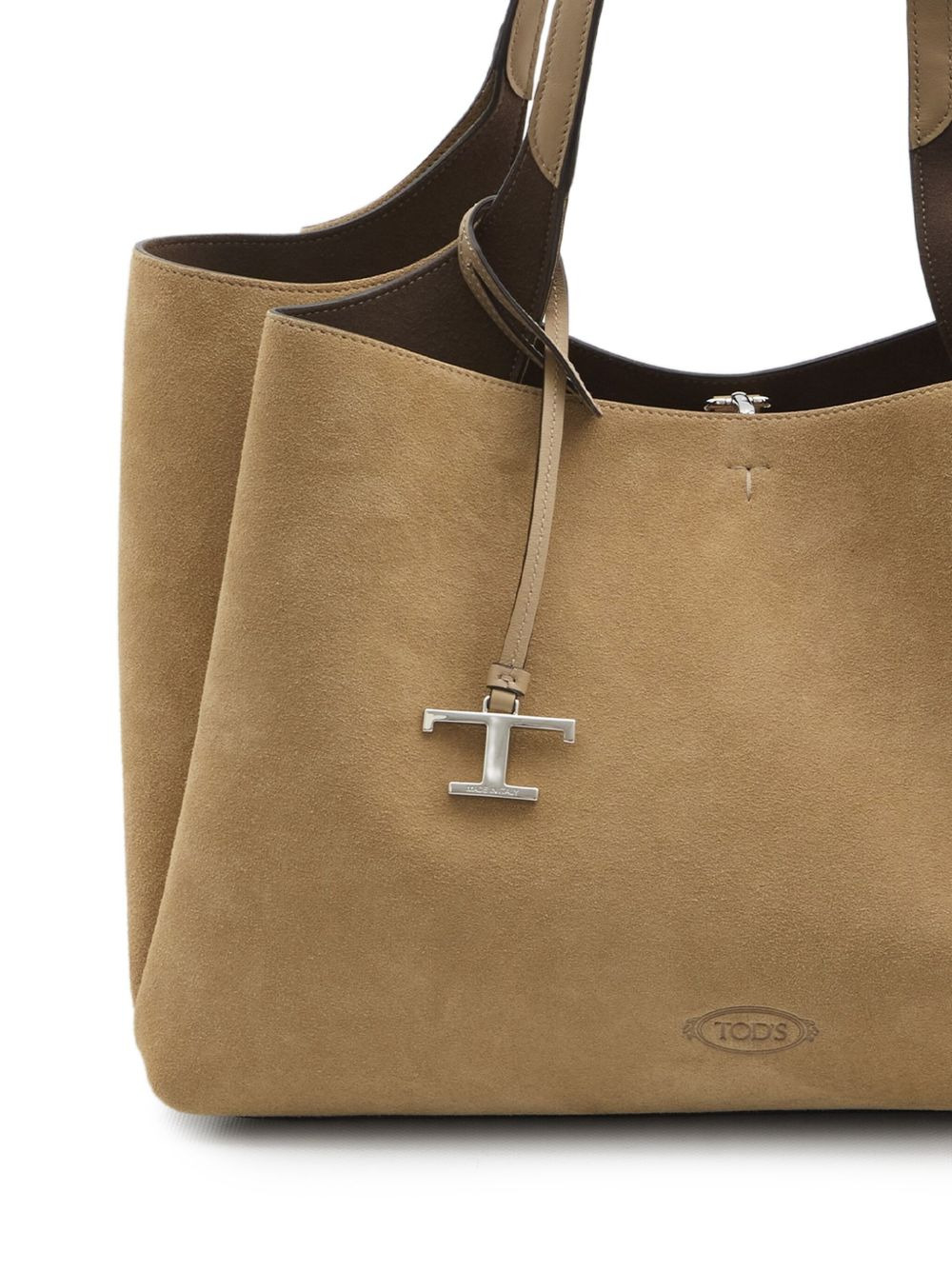 suede leather shopping bag - 3