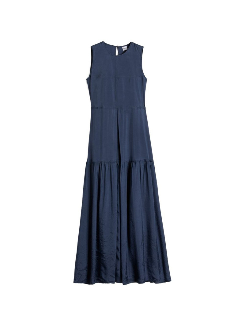 tiered sleeveless midi dress 1