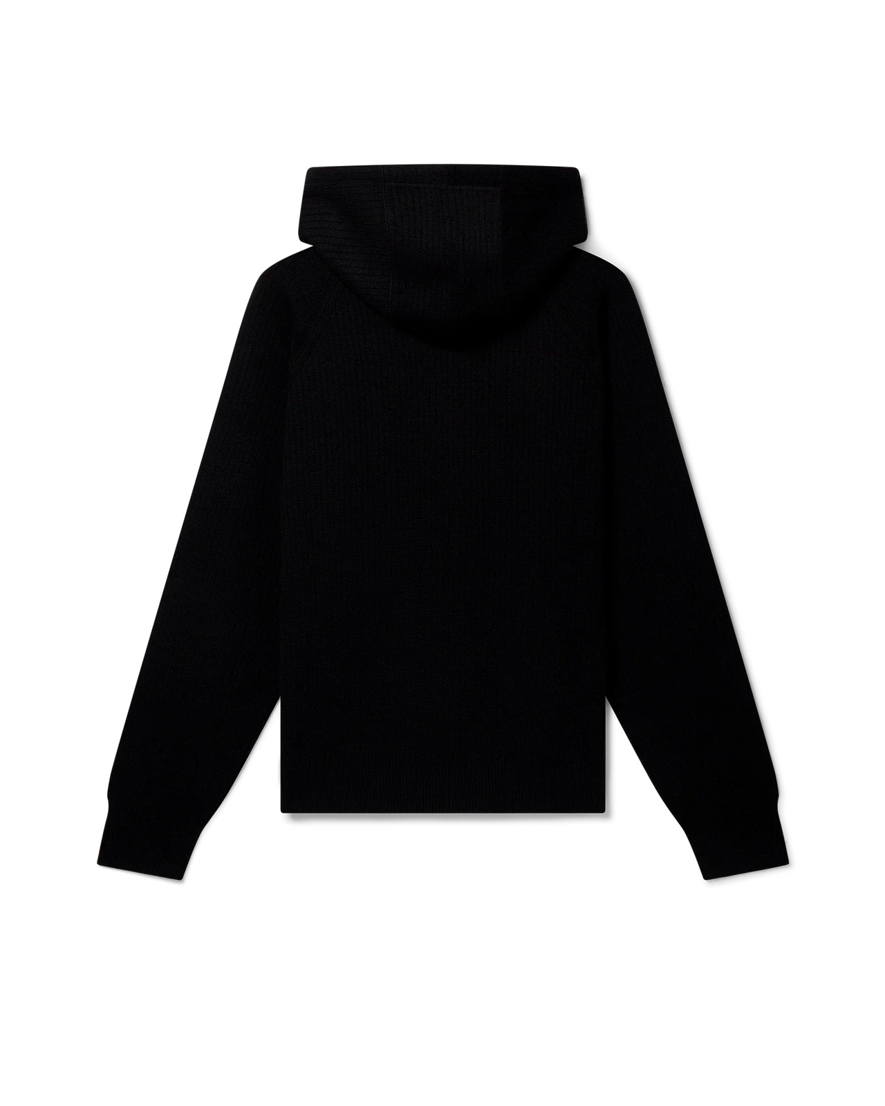 Rib Effect Hooded Sweatshirt - 2