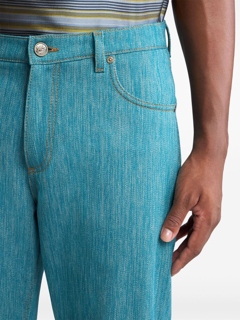 Pegaso-button jeans - 5