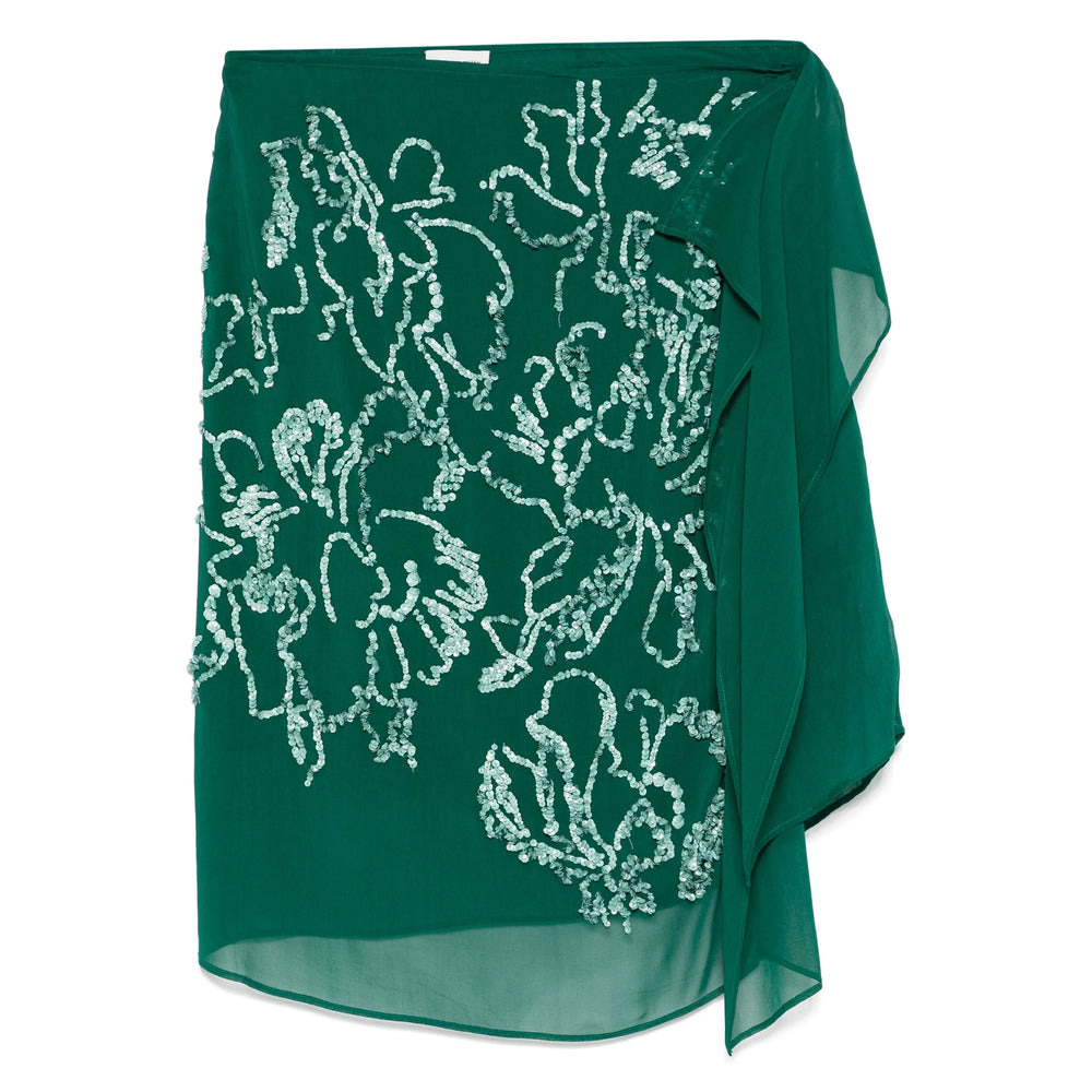 Dries Van Noten Green Skirts - Asymmetric & Draped Skirts Women - 1