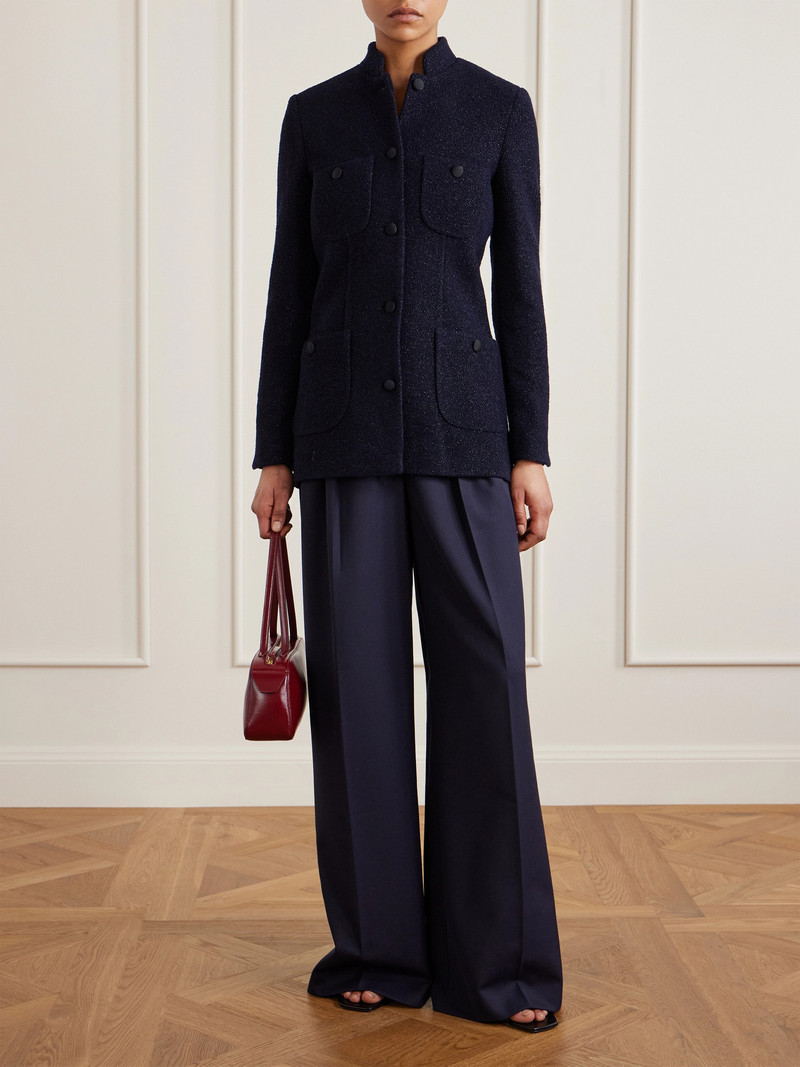 LIBEROWE Raja Metallic Wool-blend Bouclé-tweed Jacket outlook