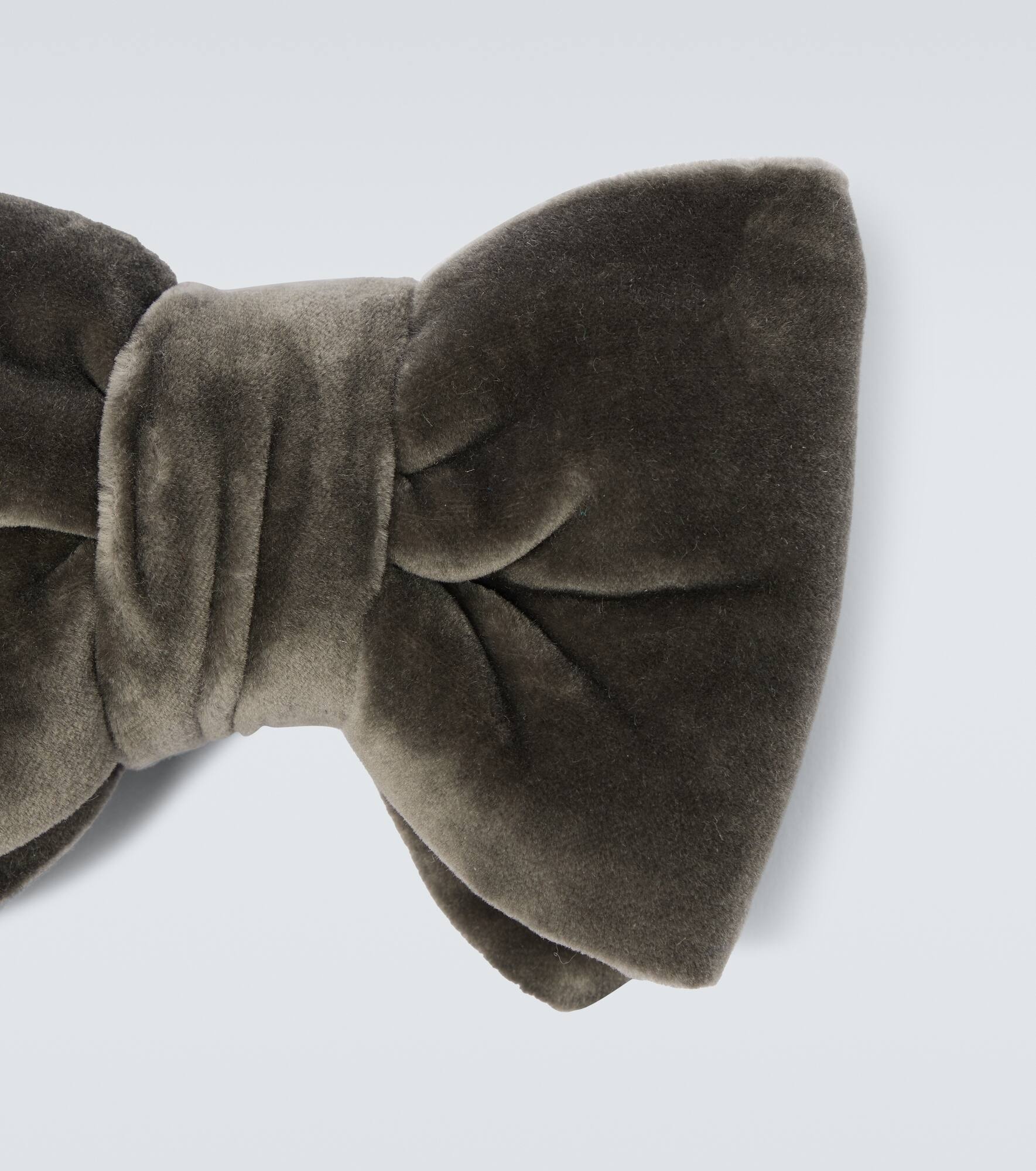 Cotton velvet bow tie - 5