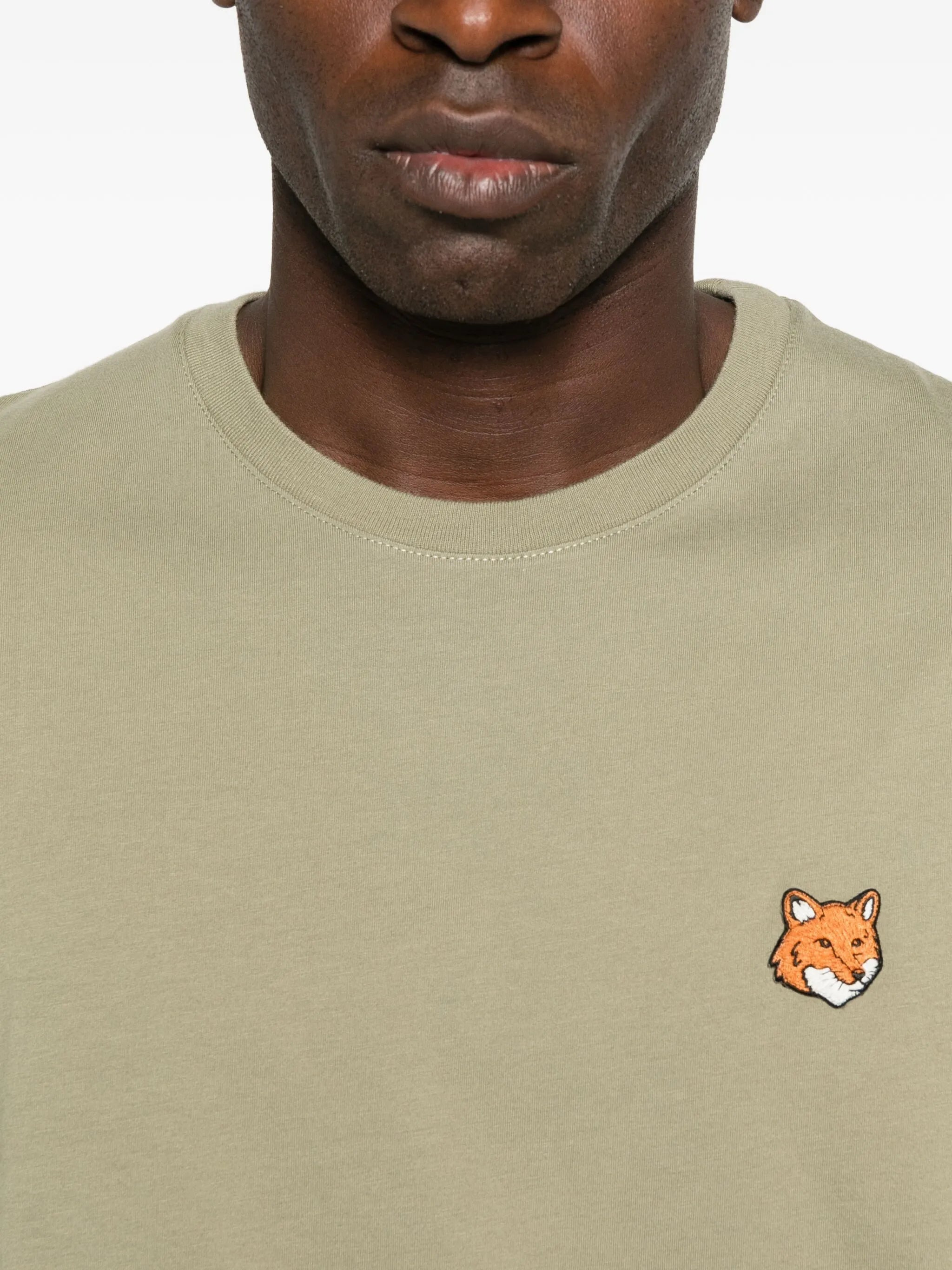 Maison Kitsuné Fox-head Embroidered T-shirt - 3
