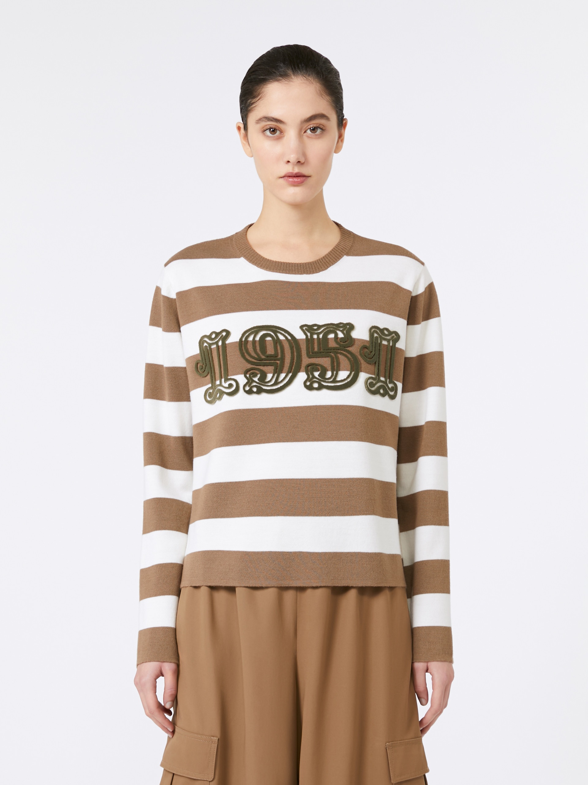 VITERBO Embroidered wool sweater - 3