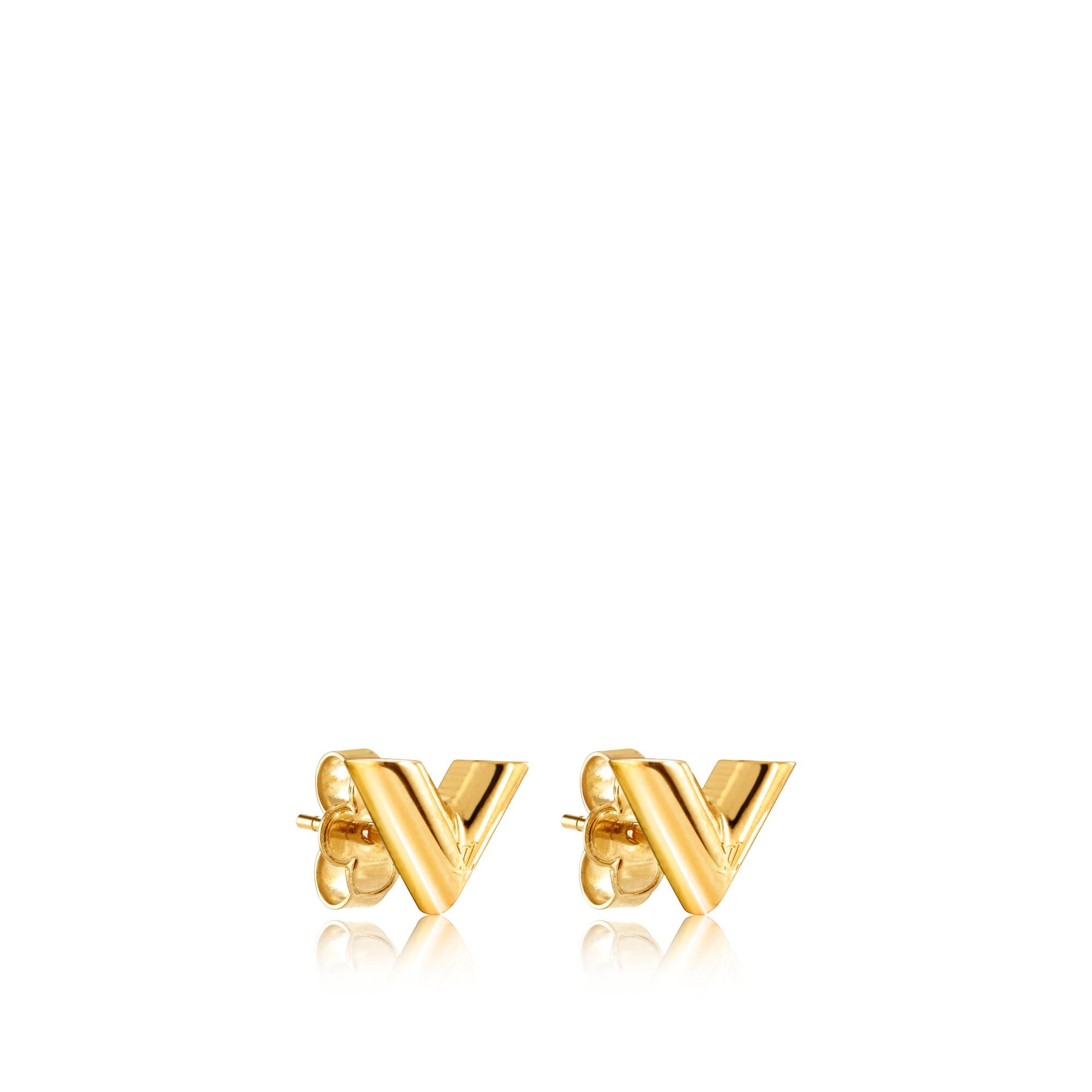 Louis vuitton v earrings discount