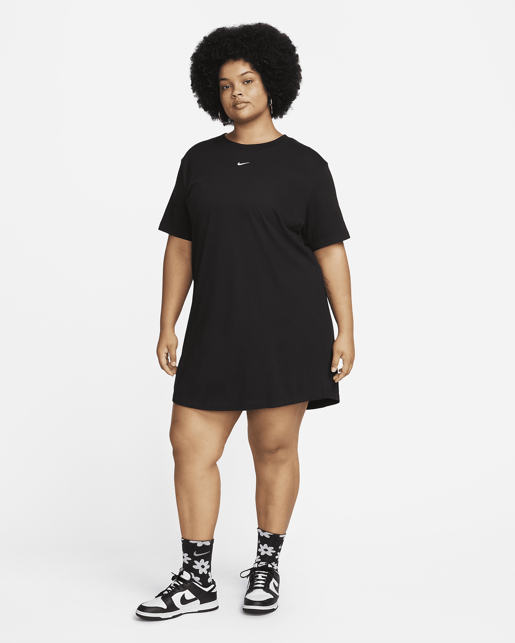 Women's Nike Sportswear Essential Short-Sleeve T-Shirt Dress (Plus Size) - 4