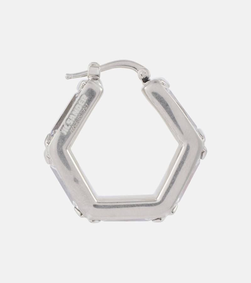 Jil Sander Crystal-embellished earrings outlook