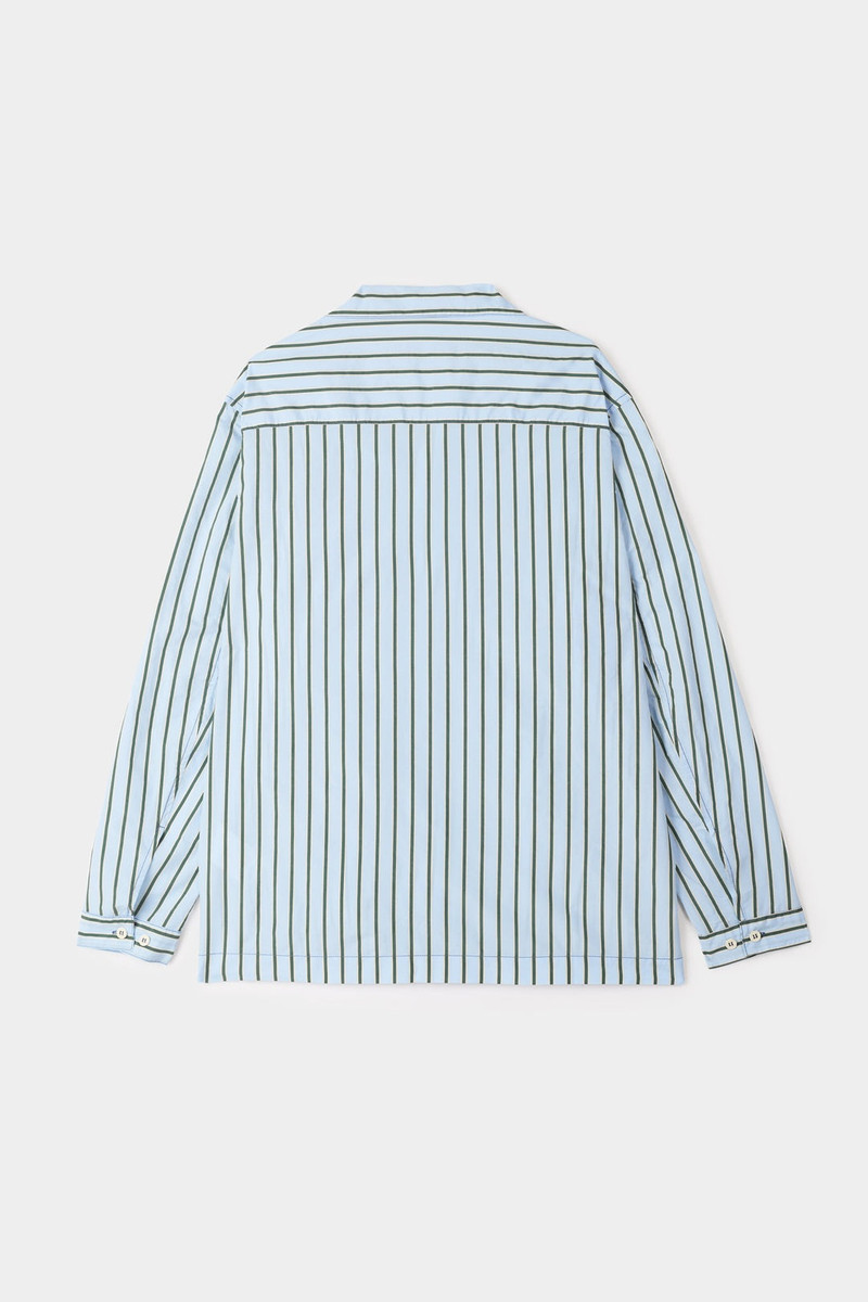 SUNNEI REGULAR SHIRT / green & blue stripes outlook