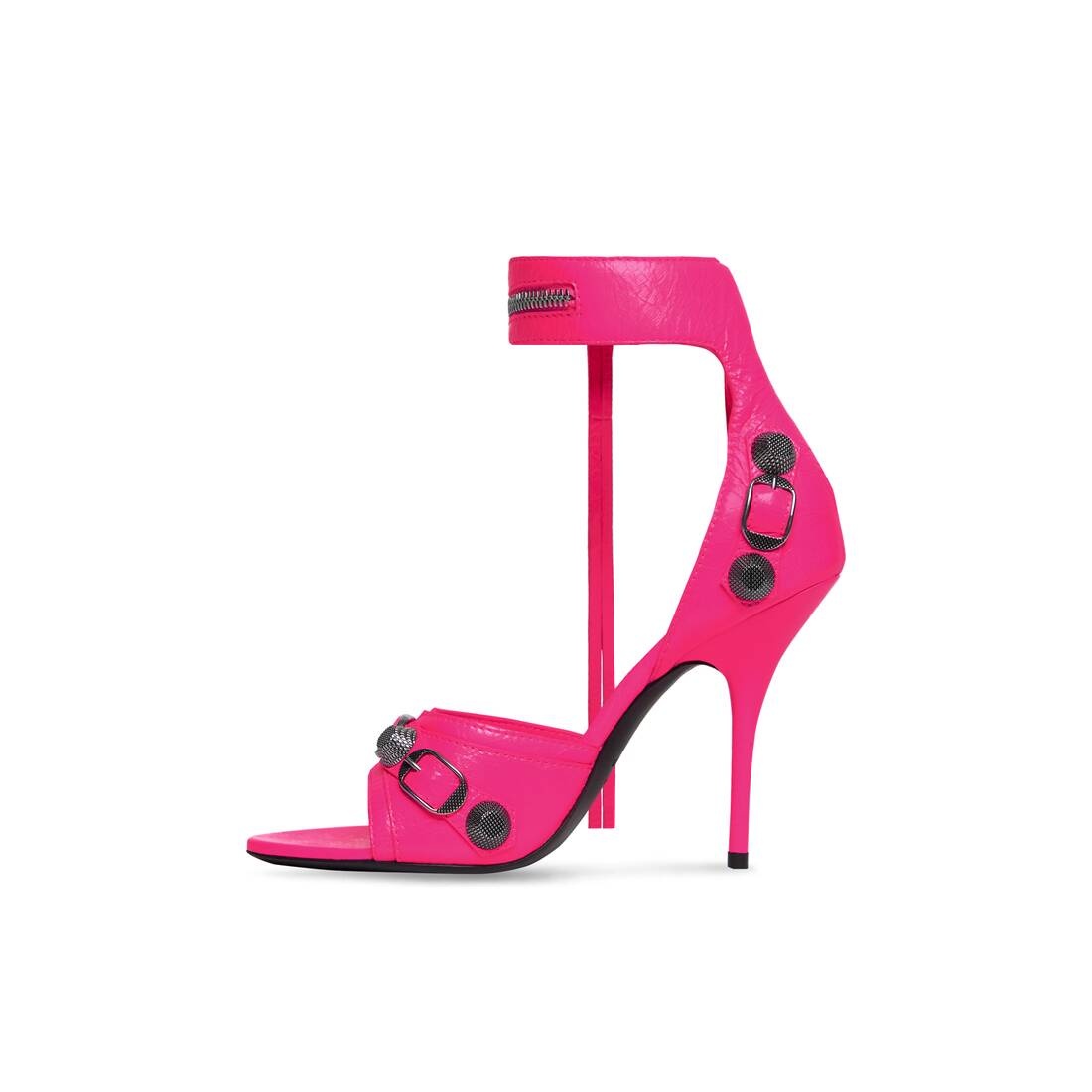 Women's Cagole 110mm Sandal  in Fluo Pink - 4