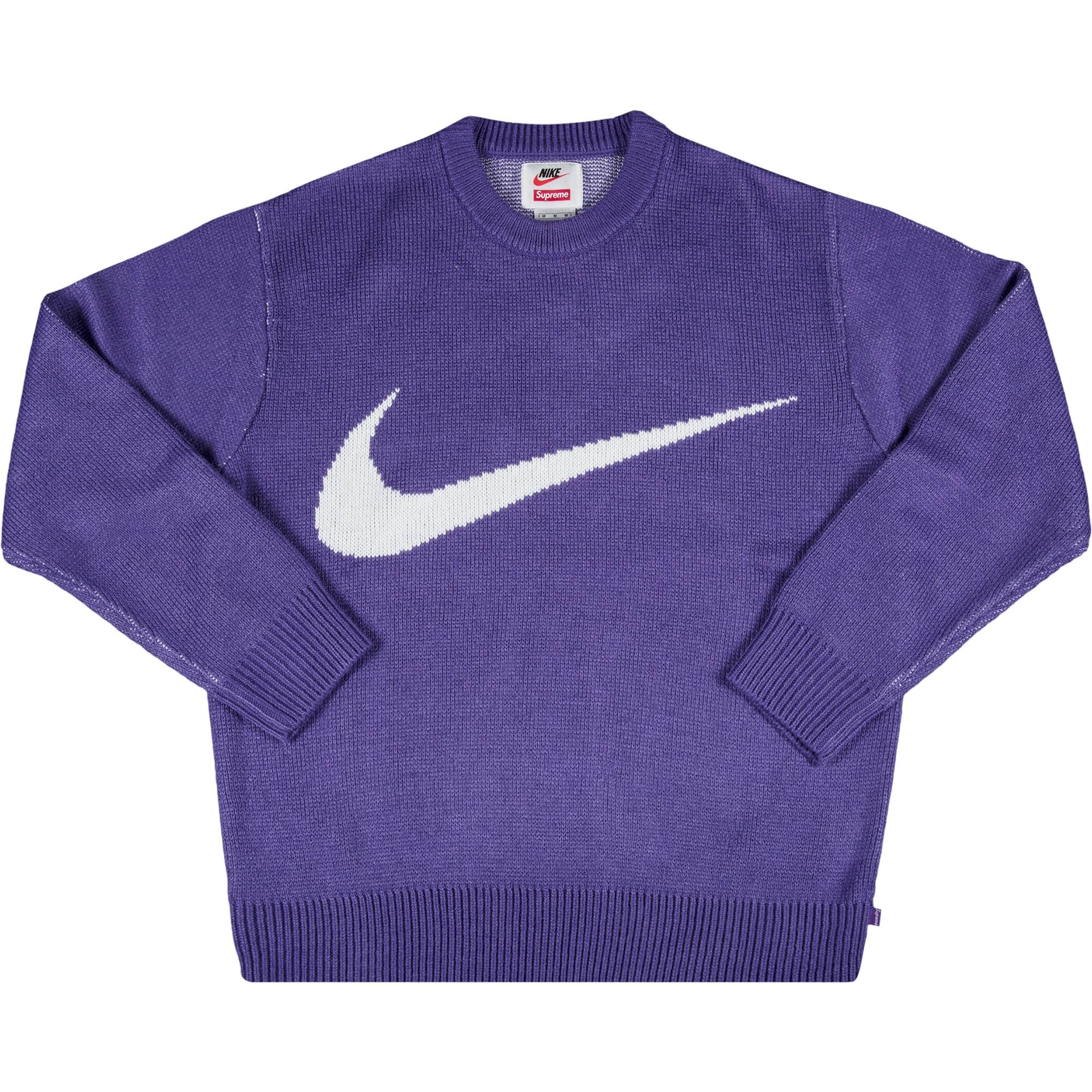 Supreme x Nike Swoosh Sweater 'Purple' - 1