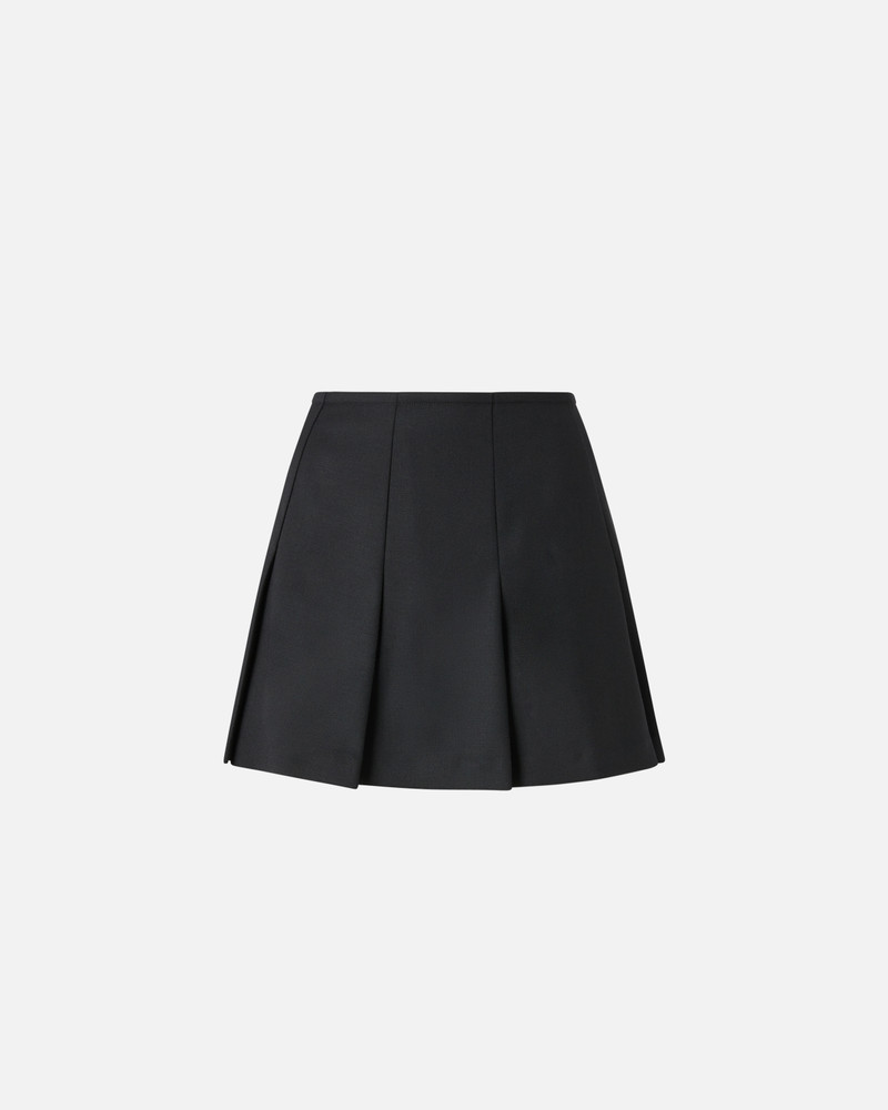 PLEATED WOOL-BLEND MINI SKIRT 6