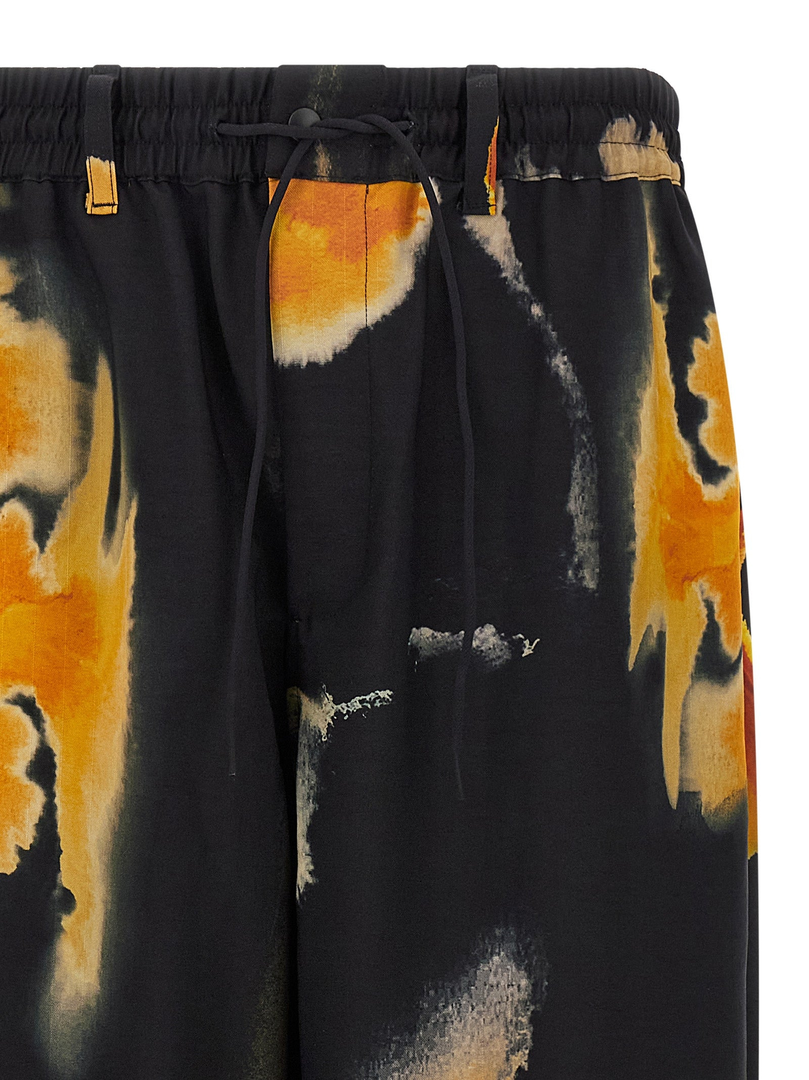 Printed Trousers Pants Black - 3