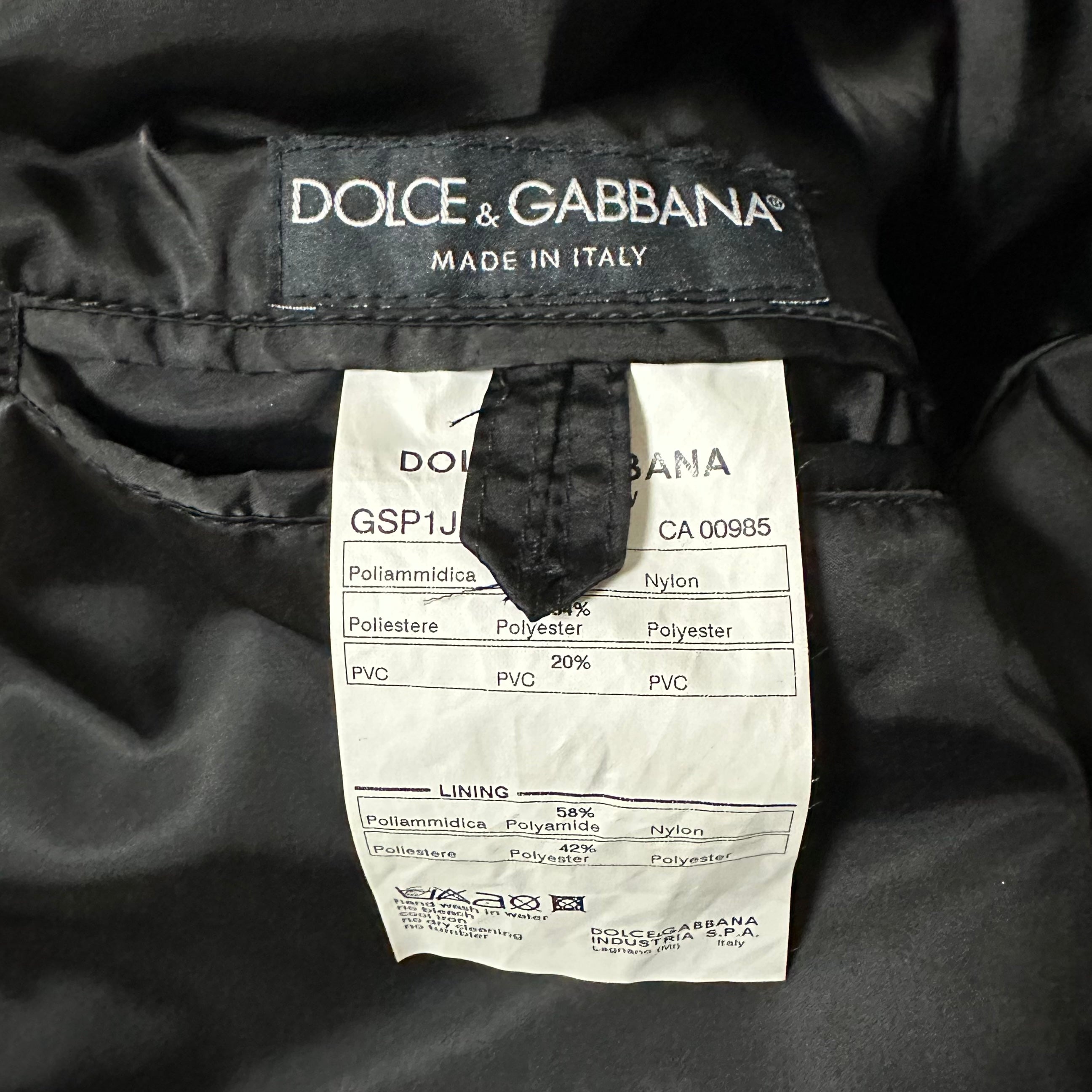 DOLCE&GABBANA Fall Winter 2003 Nylon PVC Bondage Jacket - 4