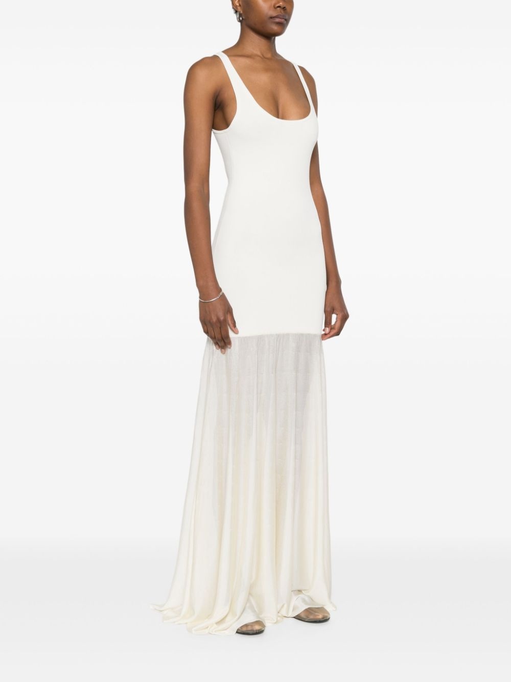 panelled maxi dress - 3