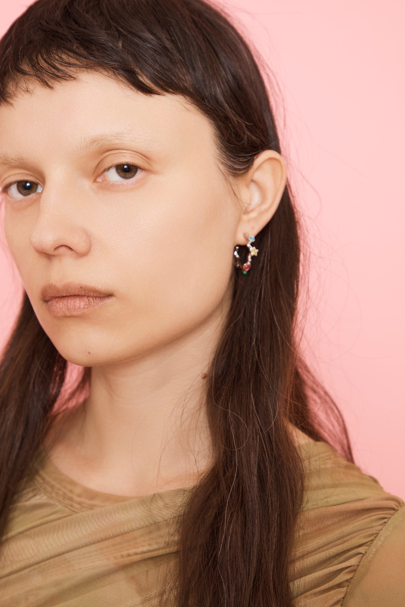 Collina Strada SILVER MULTI FLORENCE EARRINGS outlook