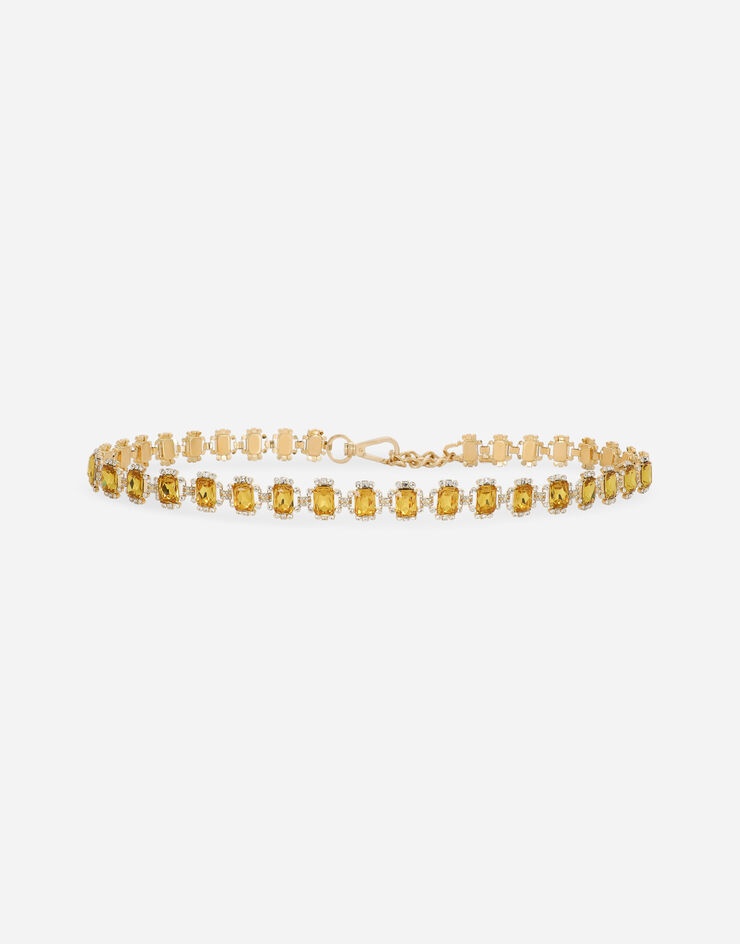 Belt with yellow crystals - 1