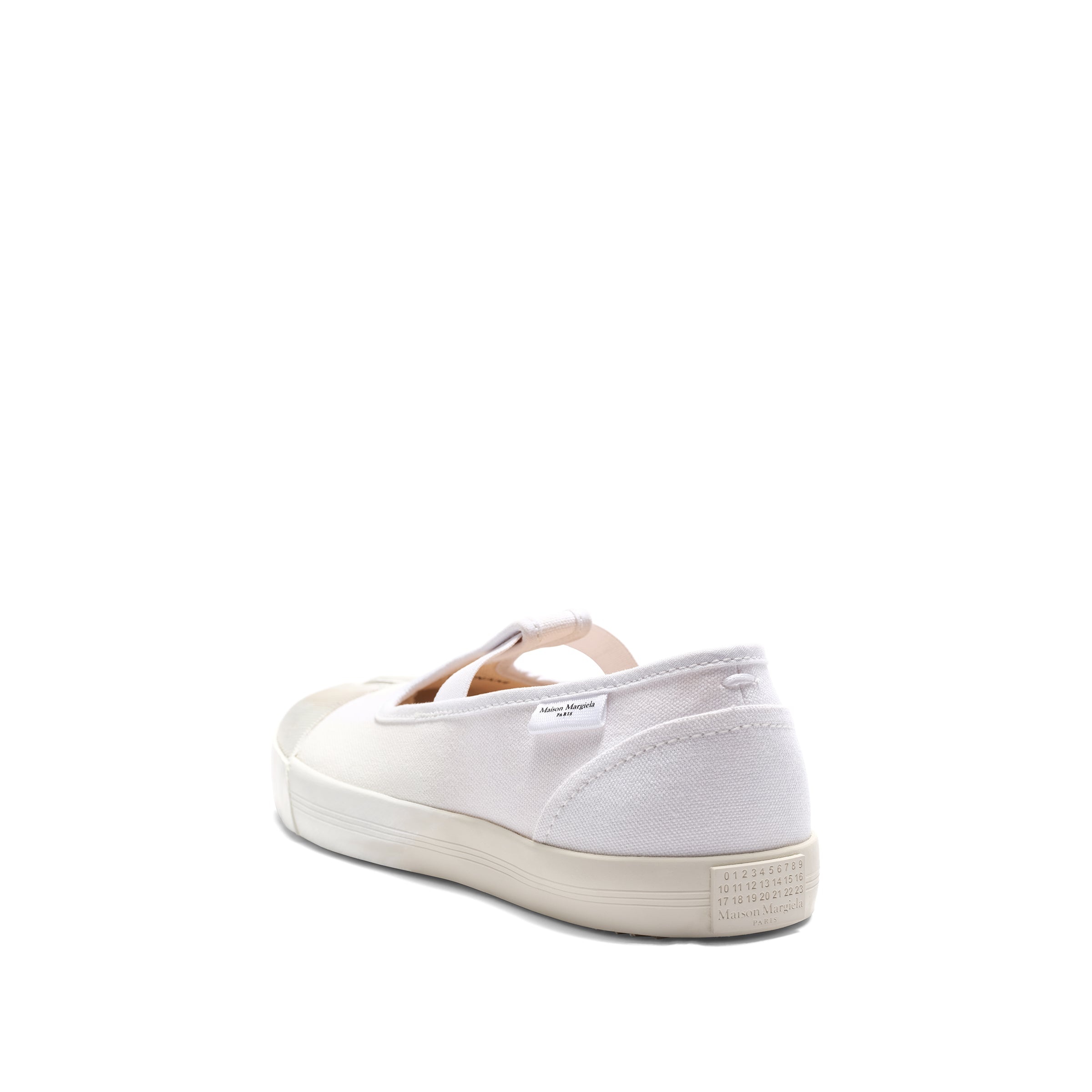 Tabi Toe Sneakers in  White/White - 3