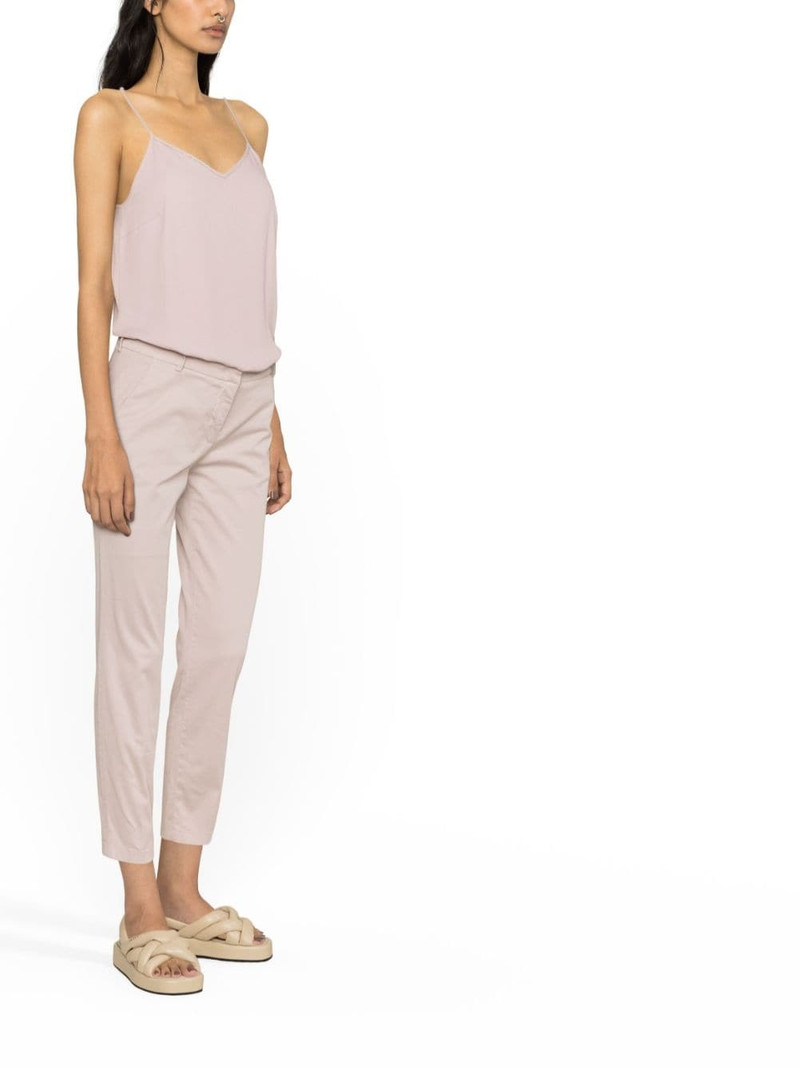 mid-rise cropped stretch-cotton trousers 3
