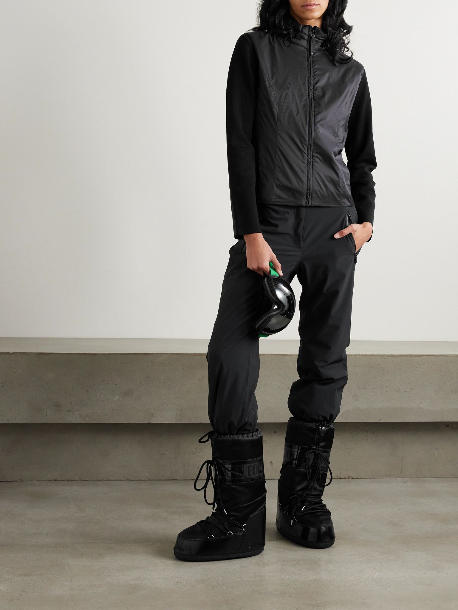Matterhorn paneled wool jacket Black - 2
