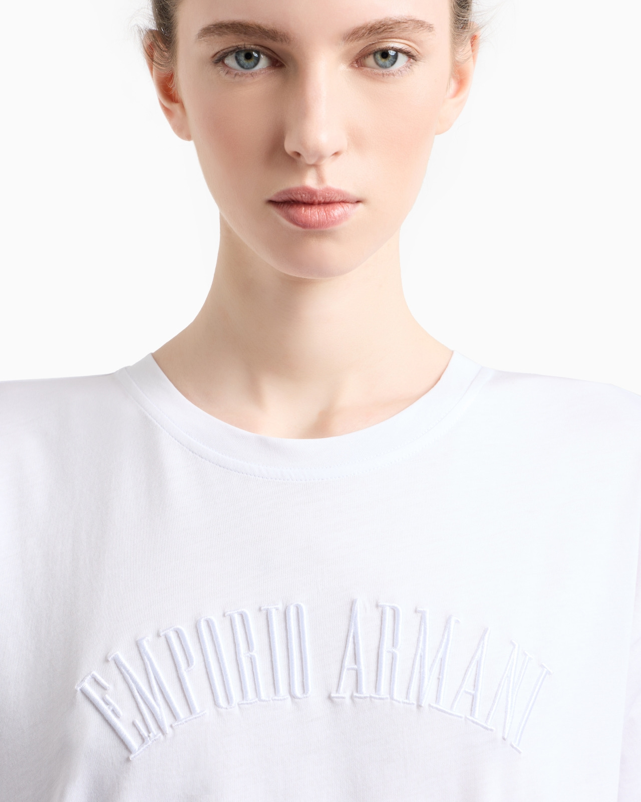 SUPIMA JERSEY T-SHIRT WITH ICON LOGO EMBROIDERY - 5