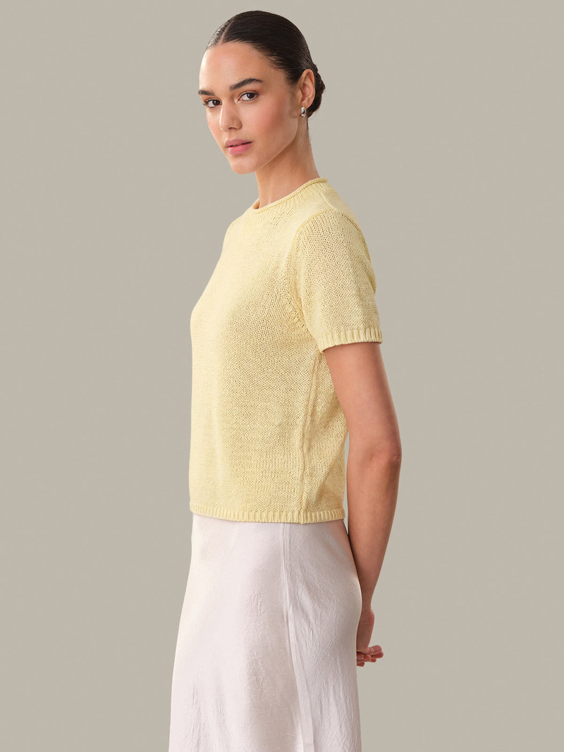 525 america Terri: Roll Edge Short Sleeve Sweater outlook