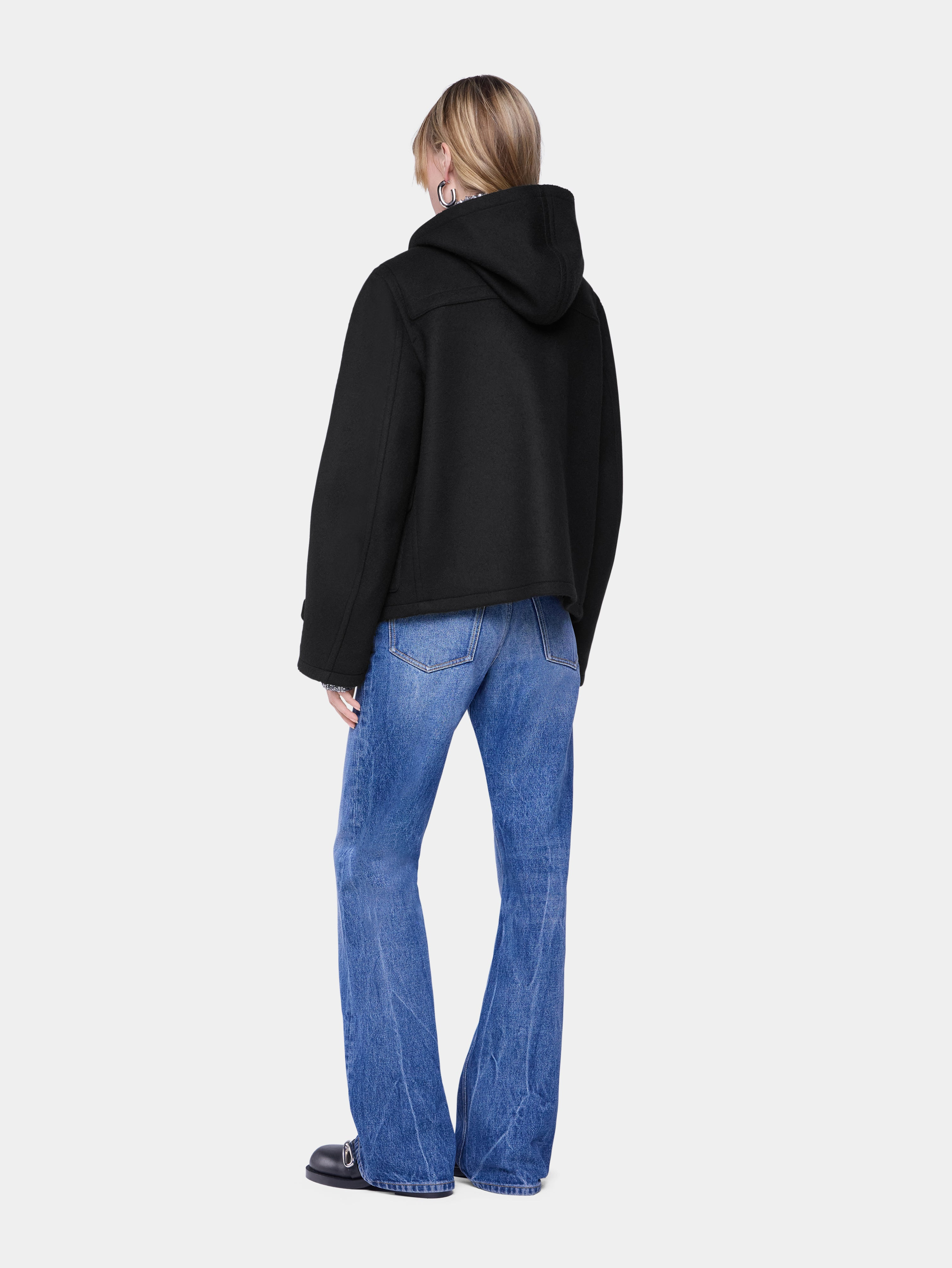 SHORT COAT IN WOOL - 3