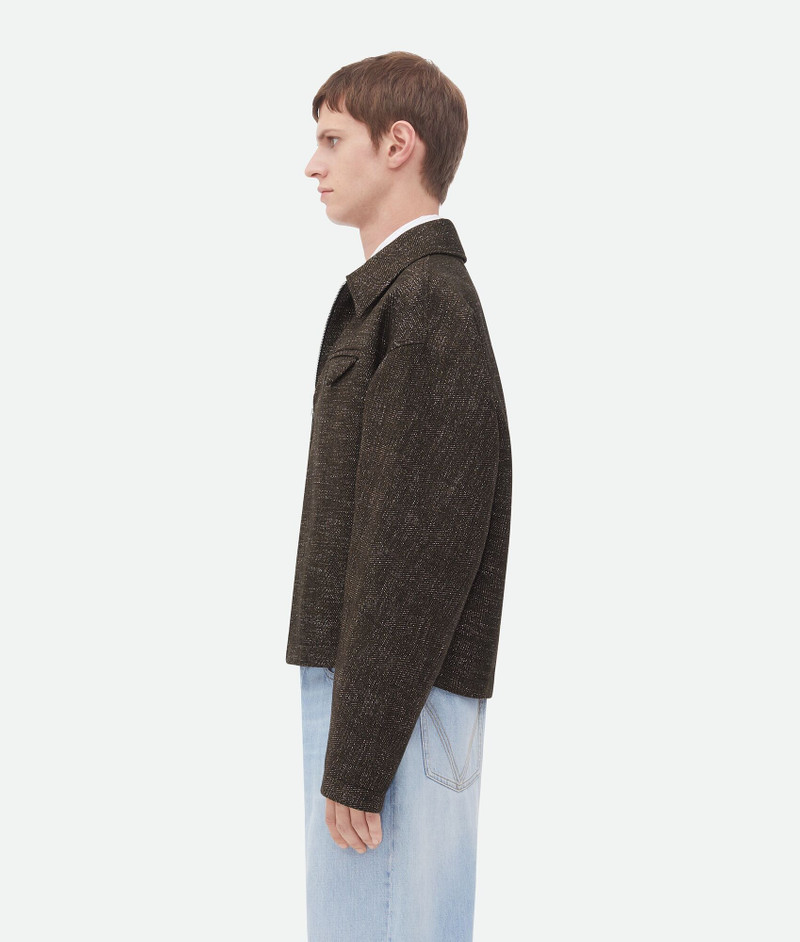 Bottega Veneta Textured Wool Speckled Kimono Jacket outlook