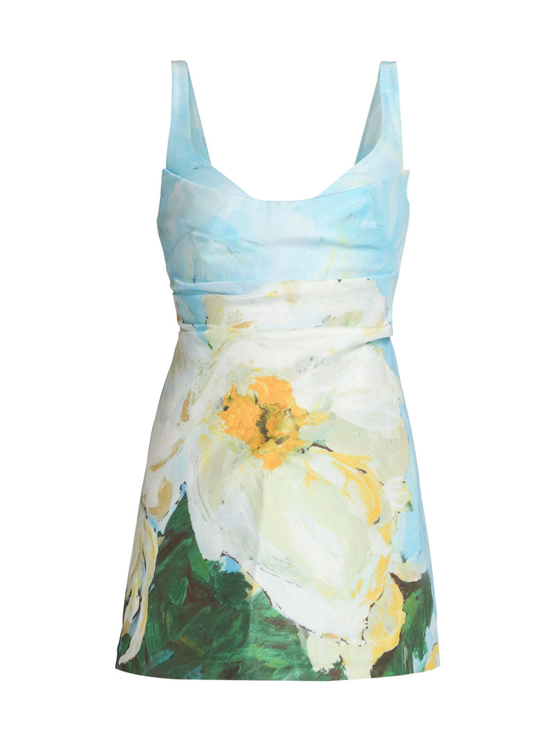 Women's Newcatton Poppy Placement Print Minidress - Poppy Reverie 1