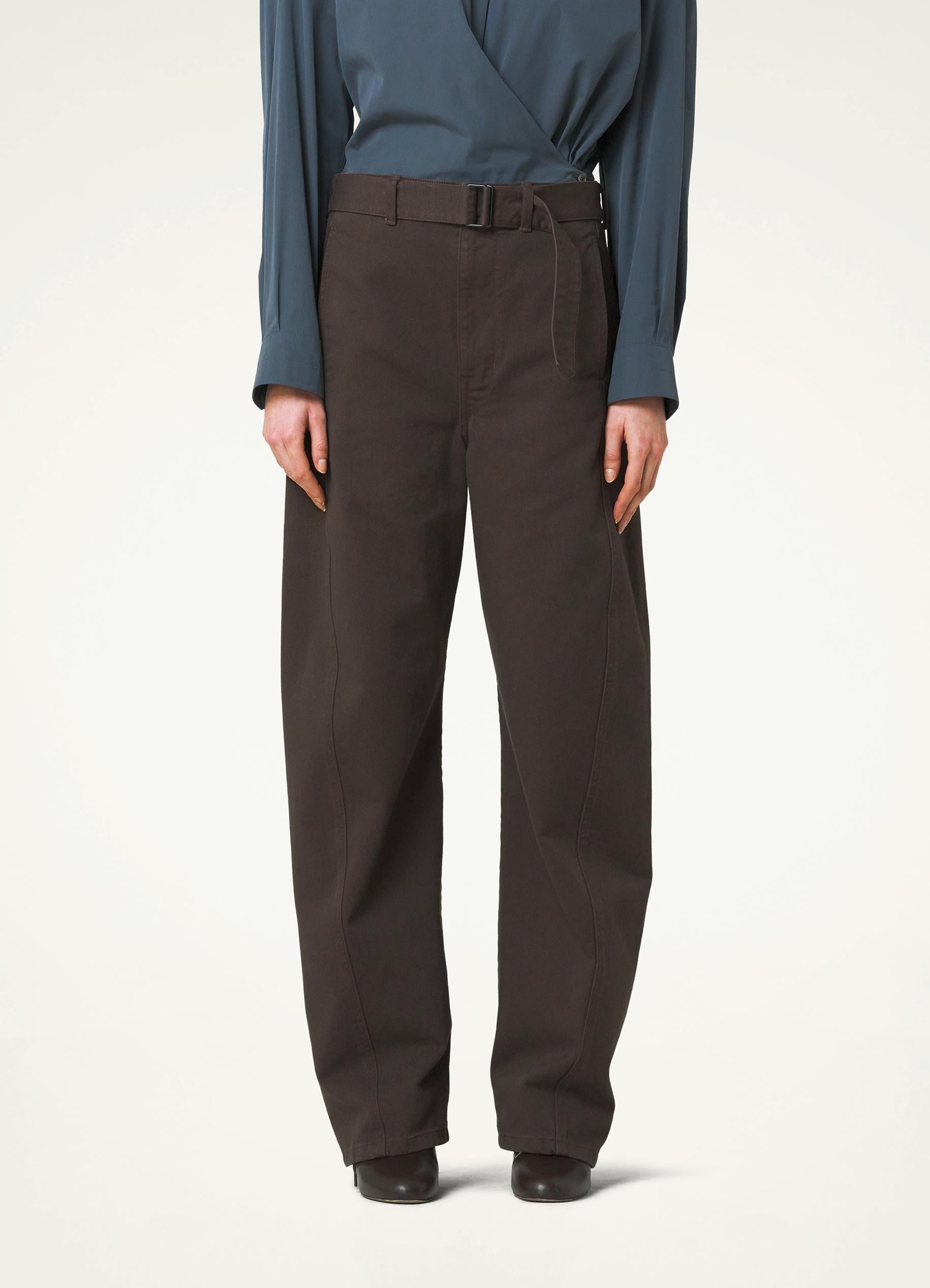 Lemaire TWISTED BELTED PANTS | REVERSIBLE