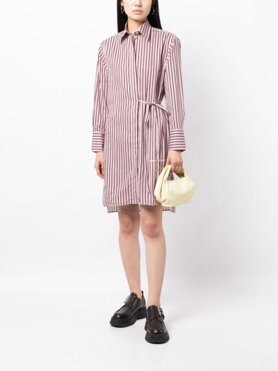 Maison Kitsuné striped shirt minidress outlook