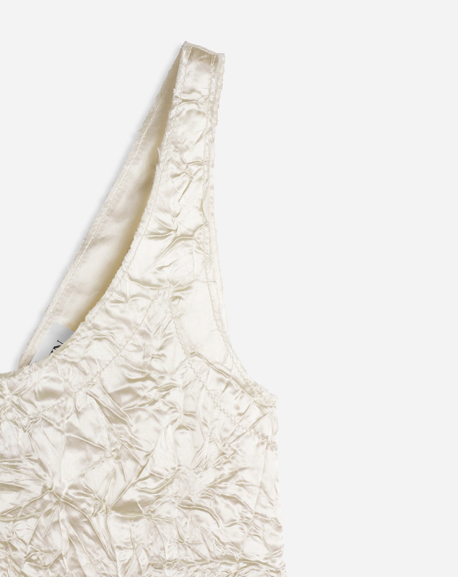 CRINKLED SATIN TANK - 4