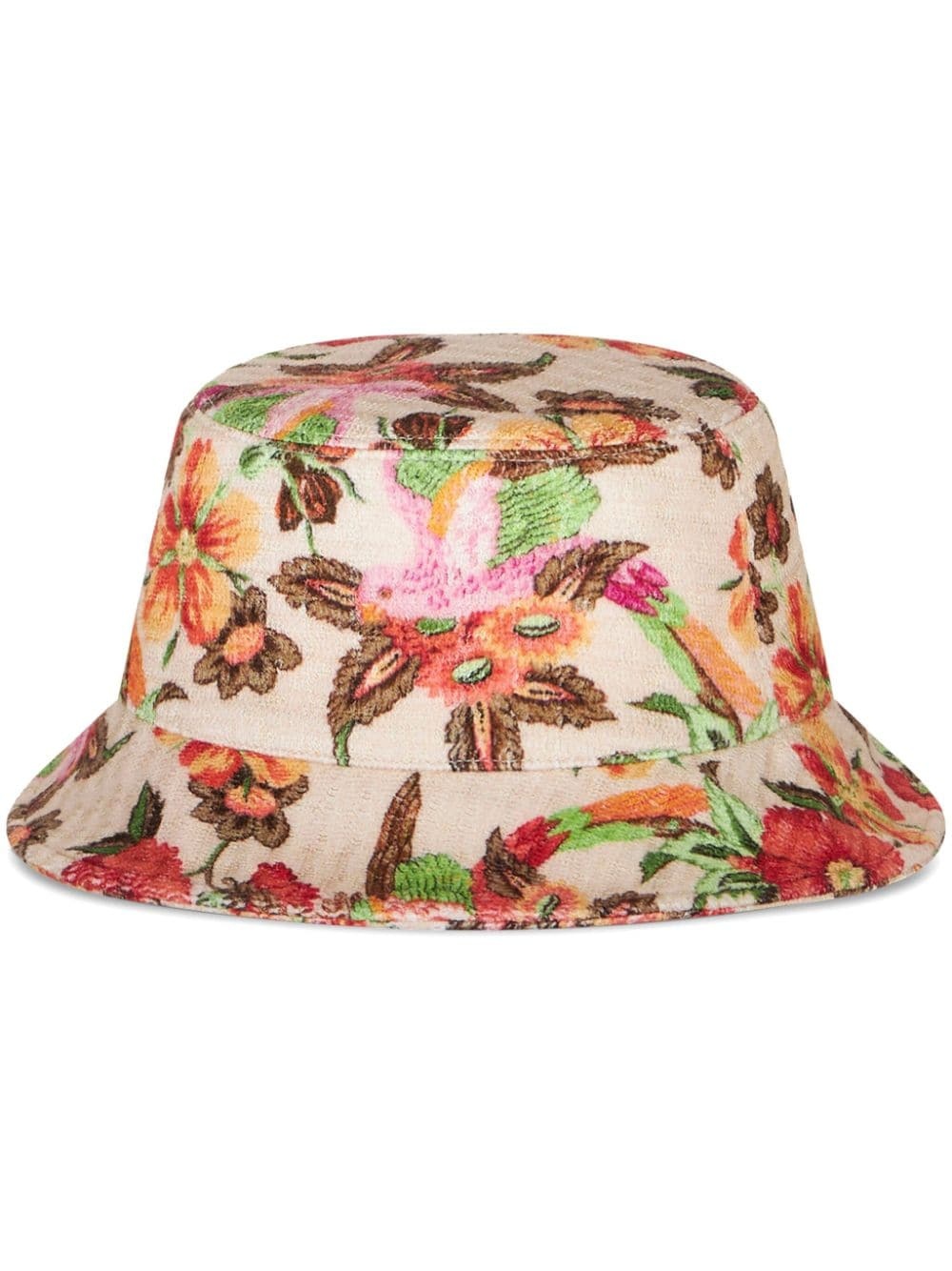 tropical-print bucket hat - 1