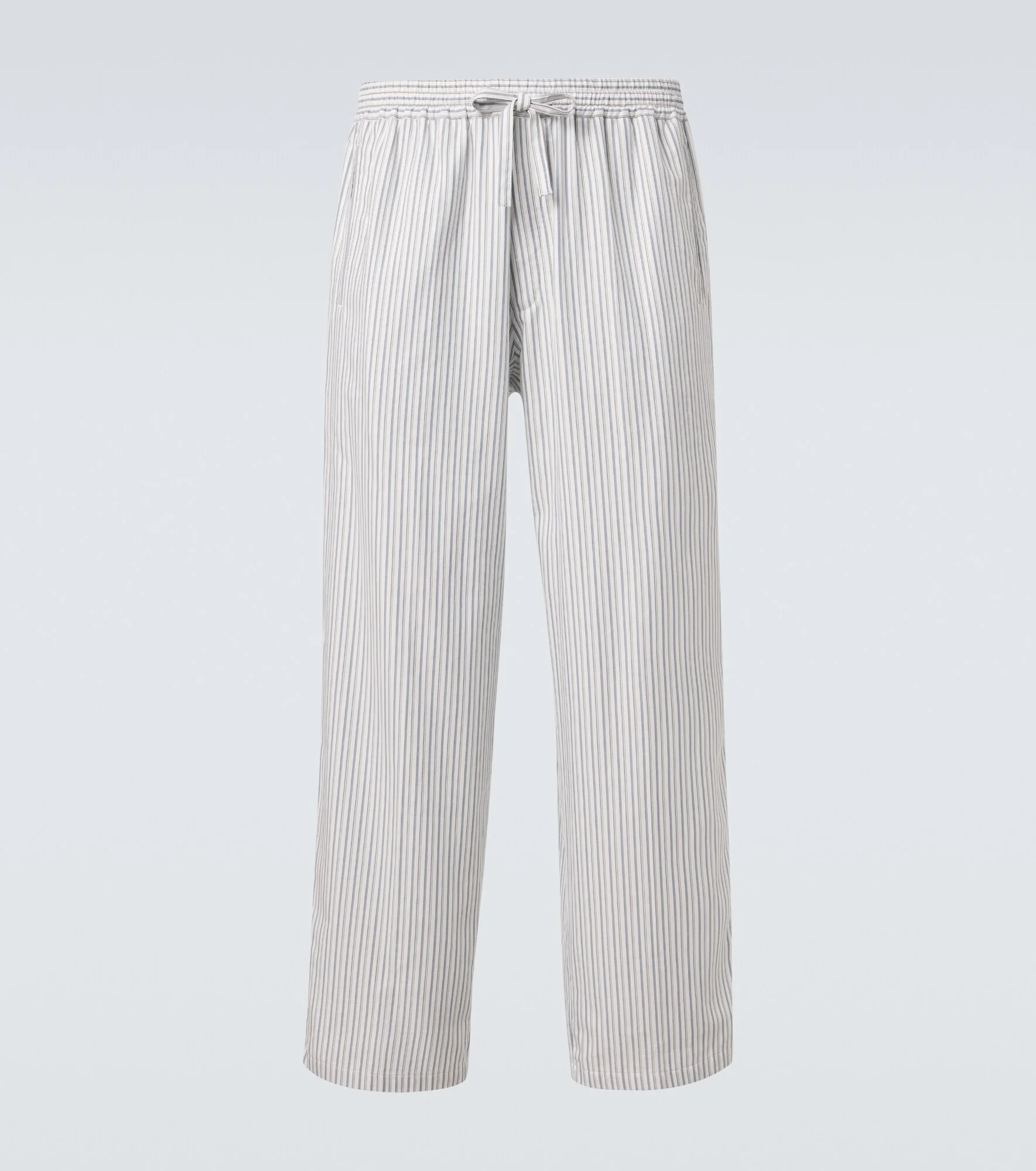 Julian striped cotton poplin wide-leg pants - 1