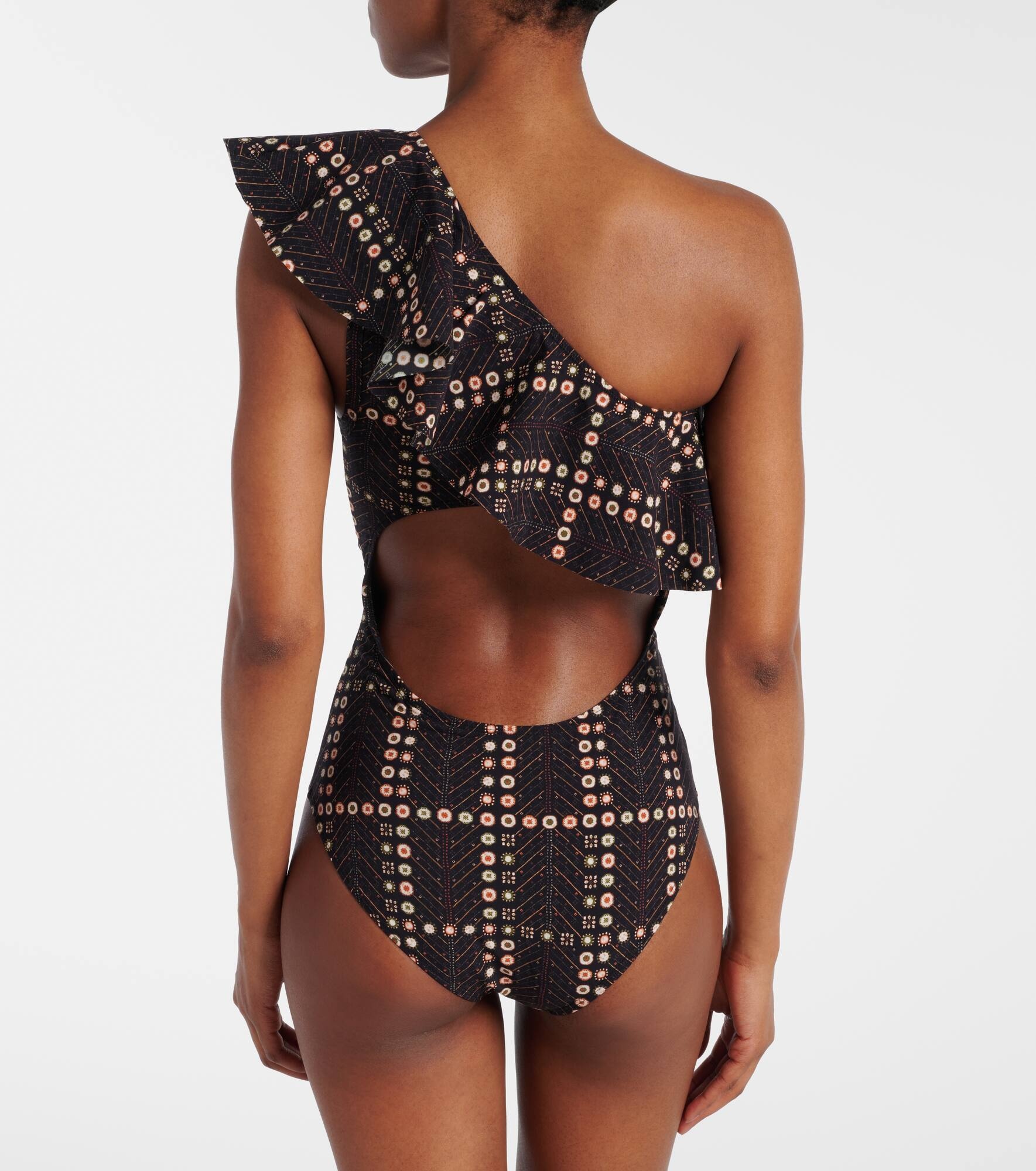 Siciliyage ruffled one-shoulder swimsuit - 3