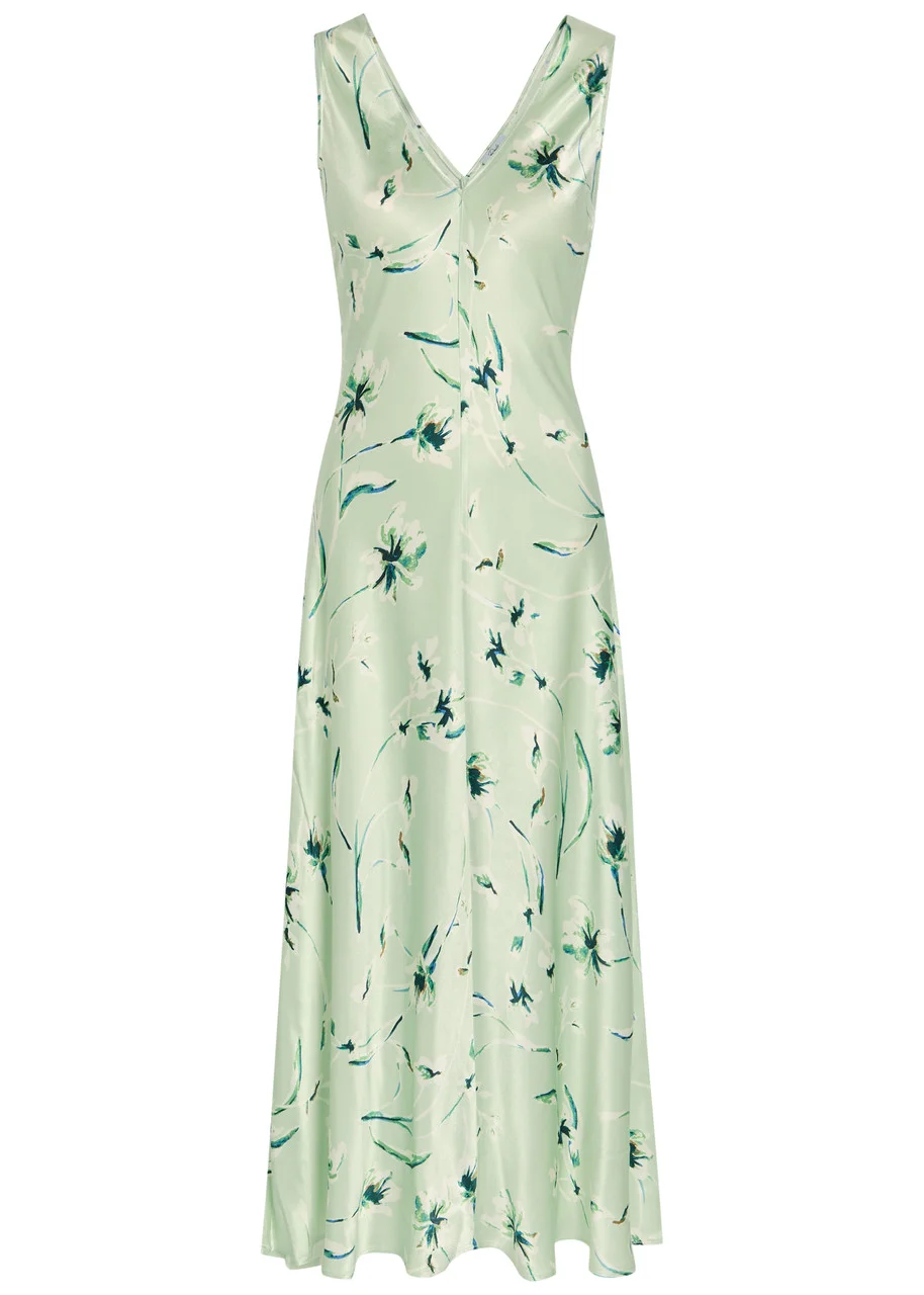 Rails Camellia Floral-print Satin-crepe Midi Dress - 1