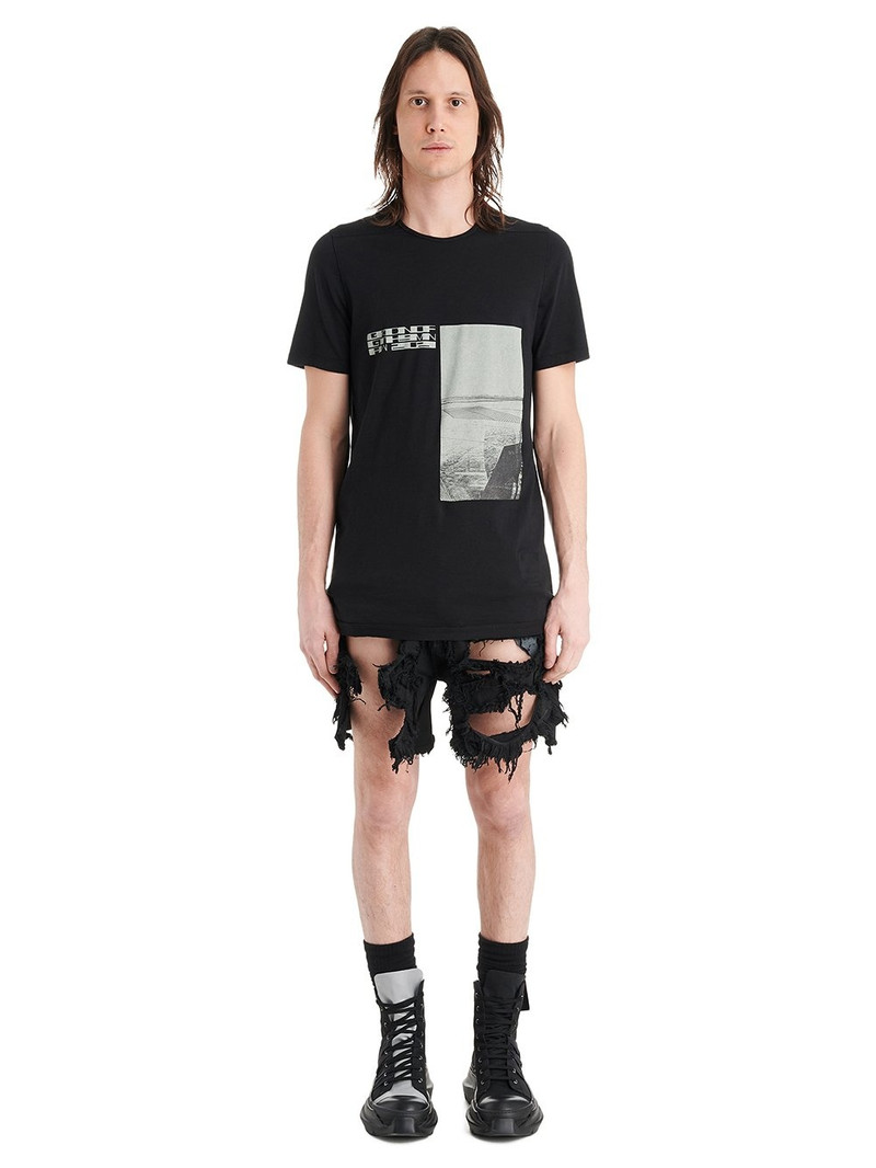 Black Cut-Off Denim Shorts 10