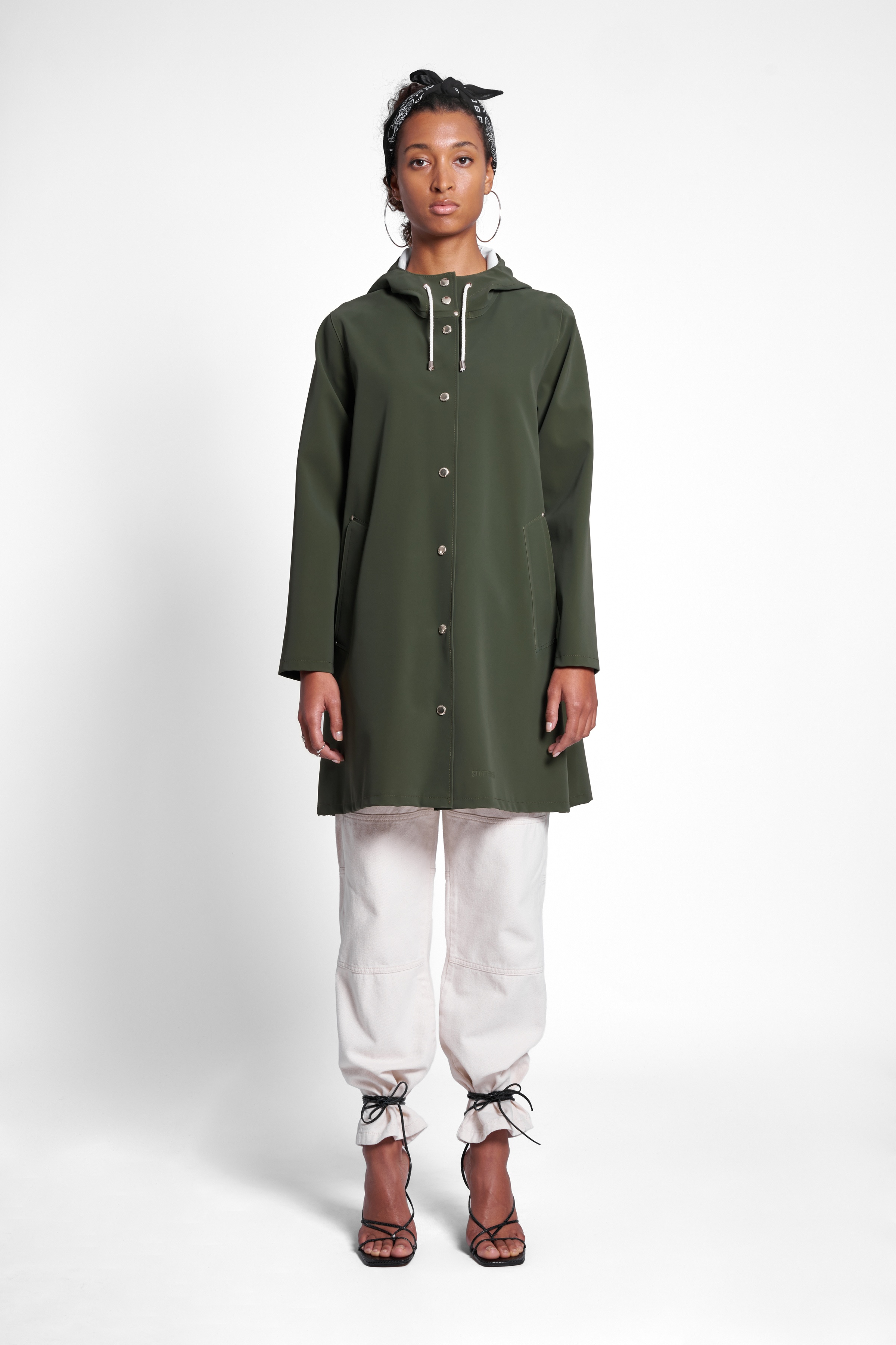 Mosebacke Matte Raincoat Green - 4