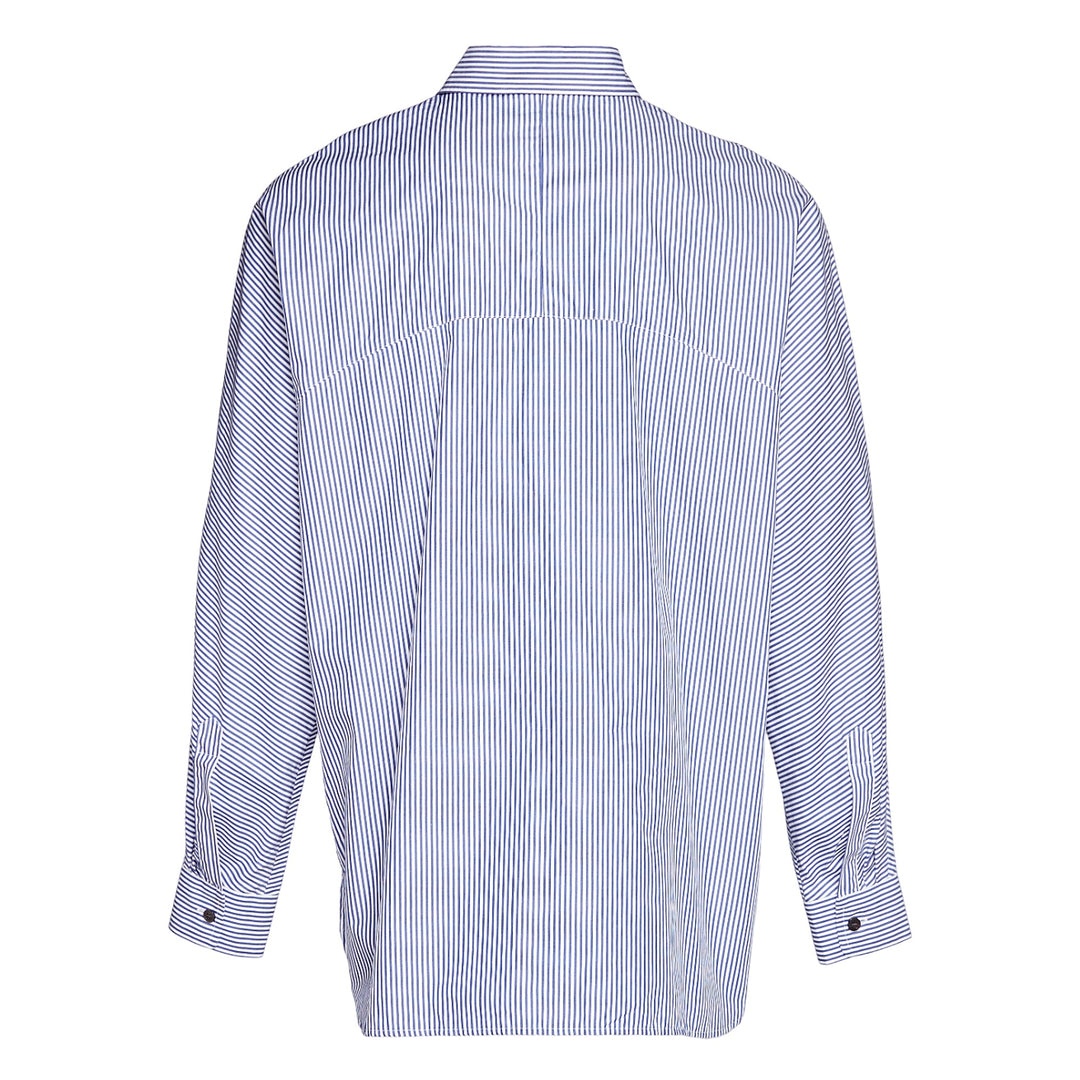 Pinstriped Cotton Poplin Shirt - 2